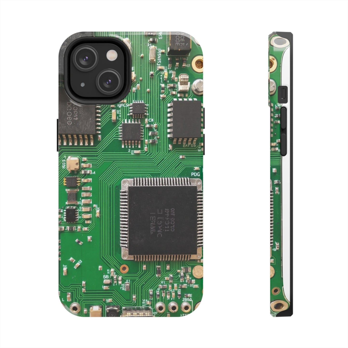 Circuit Board Tough Phone Case - Durable Tech Design