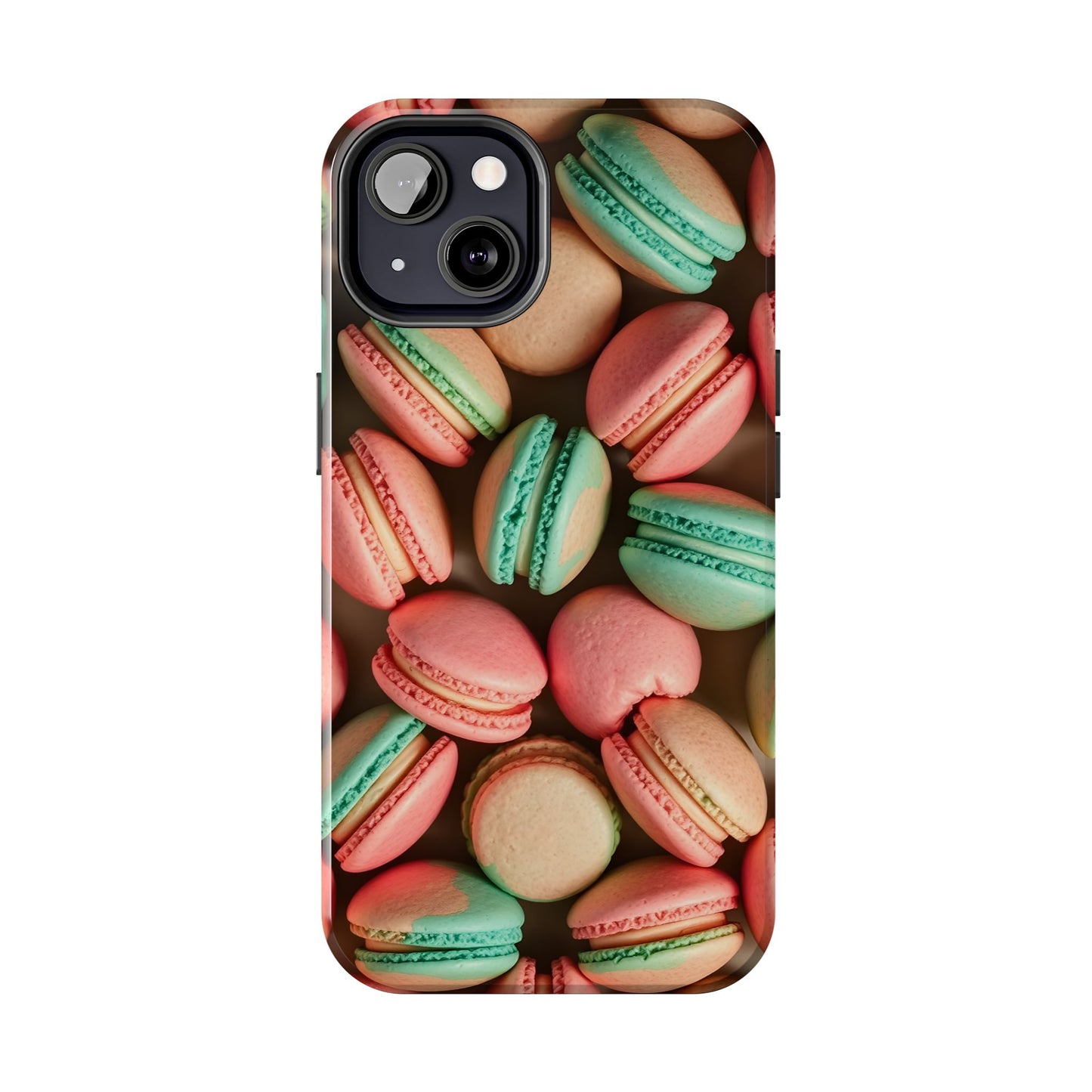 Colorful Tasty Macarons Tough Phone Case - Durable Protection with Sweet Aesthetic - for iPhone