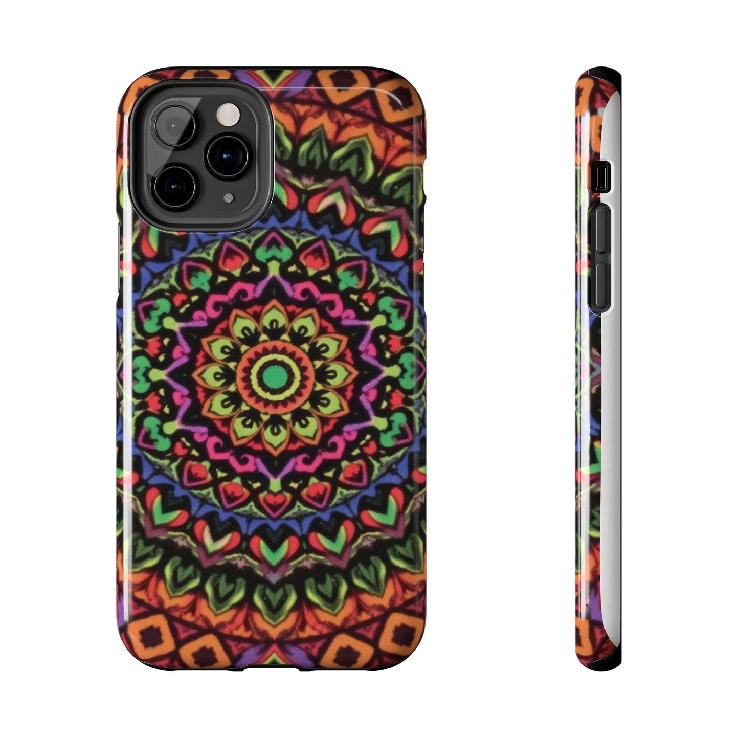 Colorful Mandala Tough Phone Case - Vibrant Designs for Trendy Protection - for iPhone