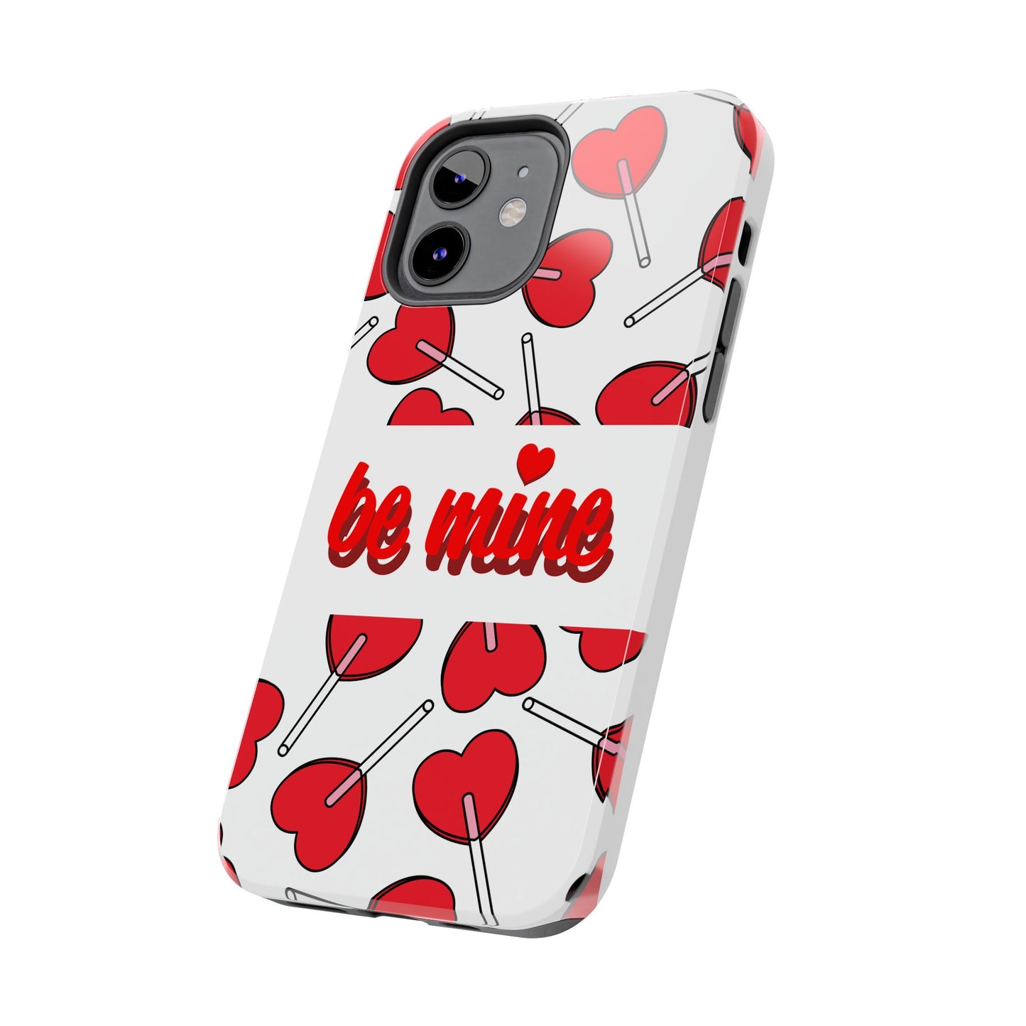 Be Mine Heart Pattern Tough Phone Case - Love Gift - for iPhone
