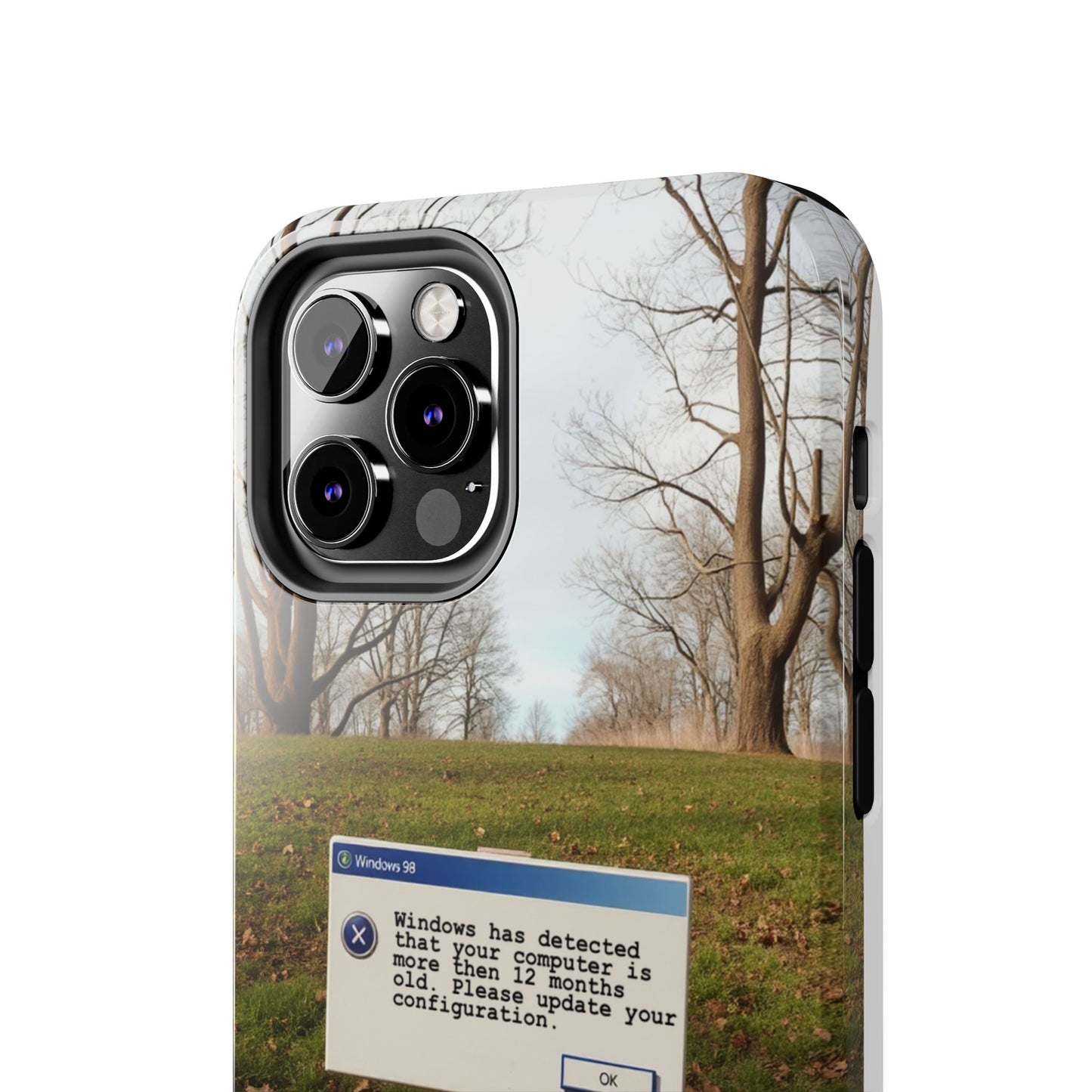 Durable Phone Case with Windows 98 Error Message Design - Perfect Gift for Tech Lovers