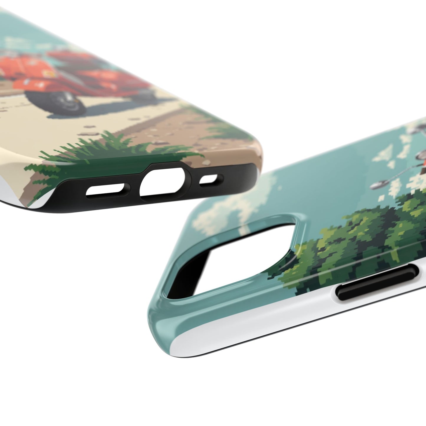 Retro Scooter Phone Case - Tough & Stylish Protection