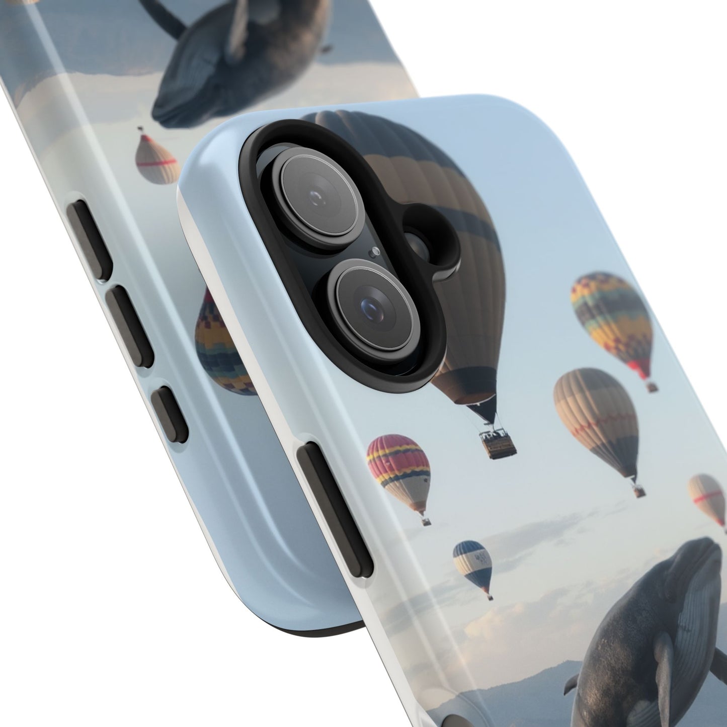 Whale Hot Air Balloon Tough Phone Case - Adventure & Nature Lovers