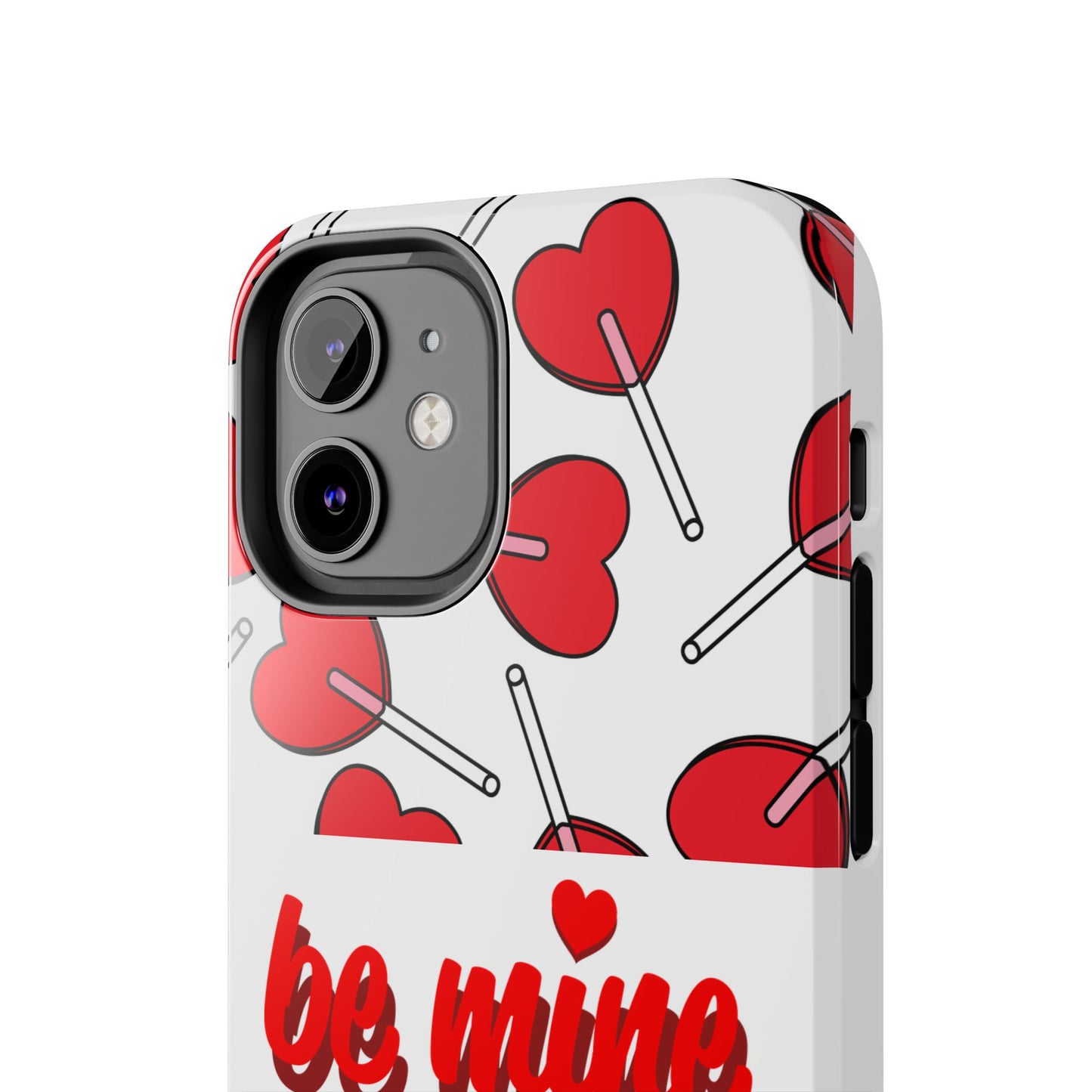 Be Mine Heart Pattern Tough Phone Case - Love Gift - for iPhone
