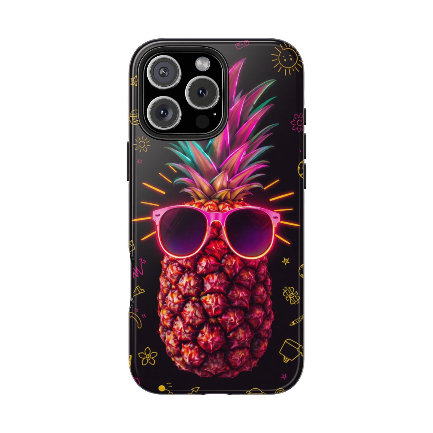 Tough Pineapple Phone Case - Cool, Vibrant Design Perfect for Summer Vibes