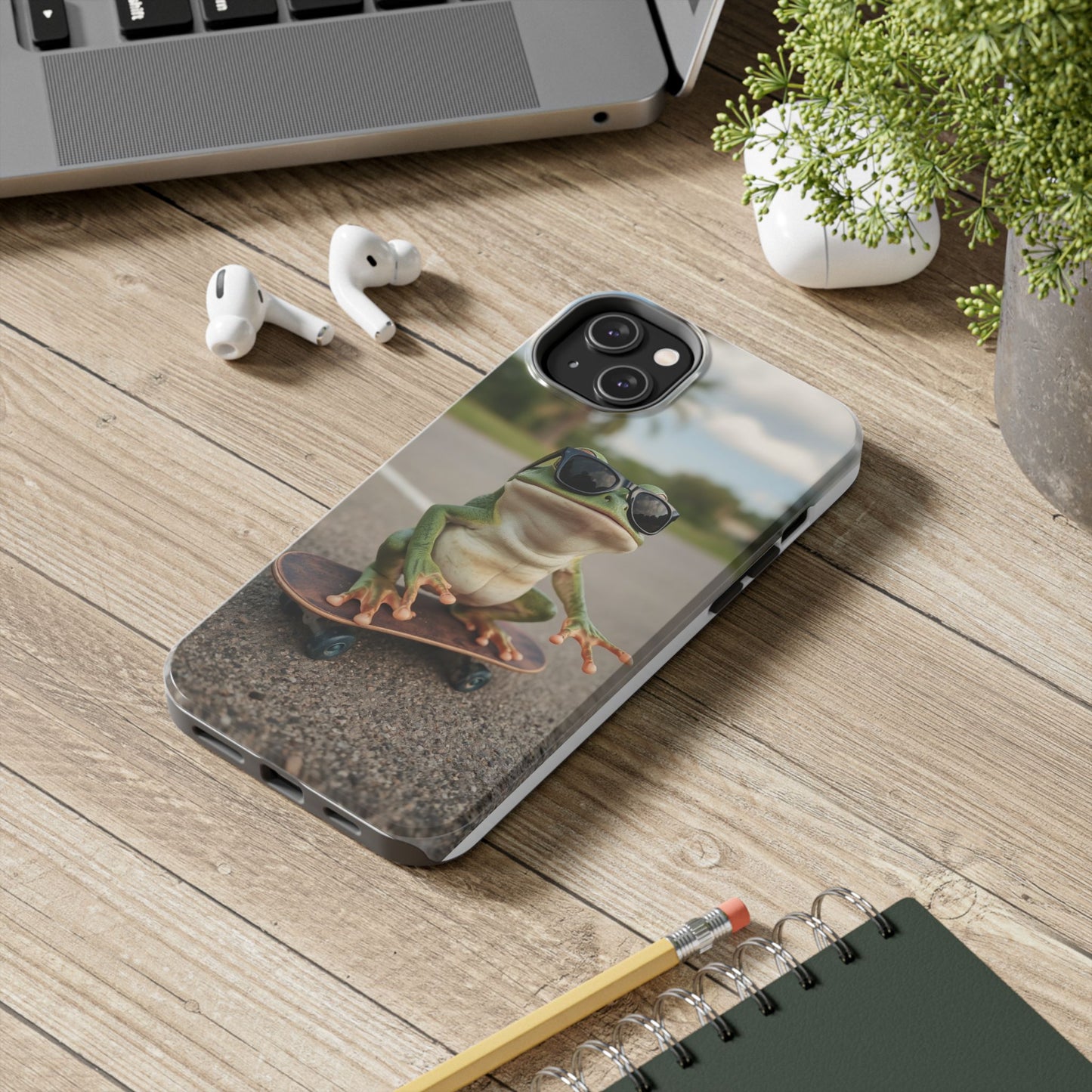 Cool Frog Skateboard Phone Case - Tough and Stylish Protection