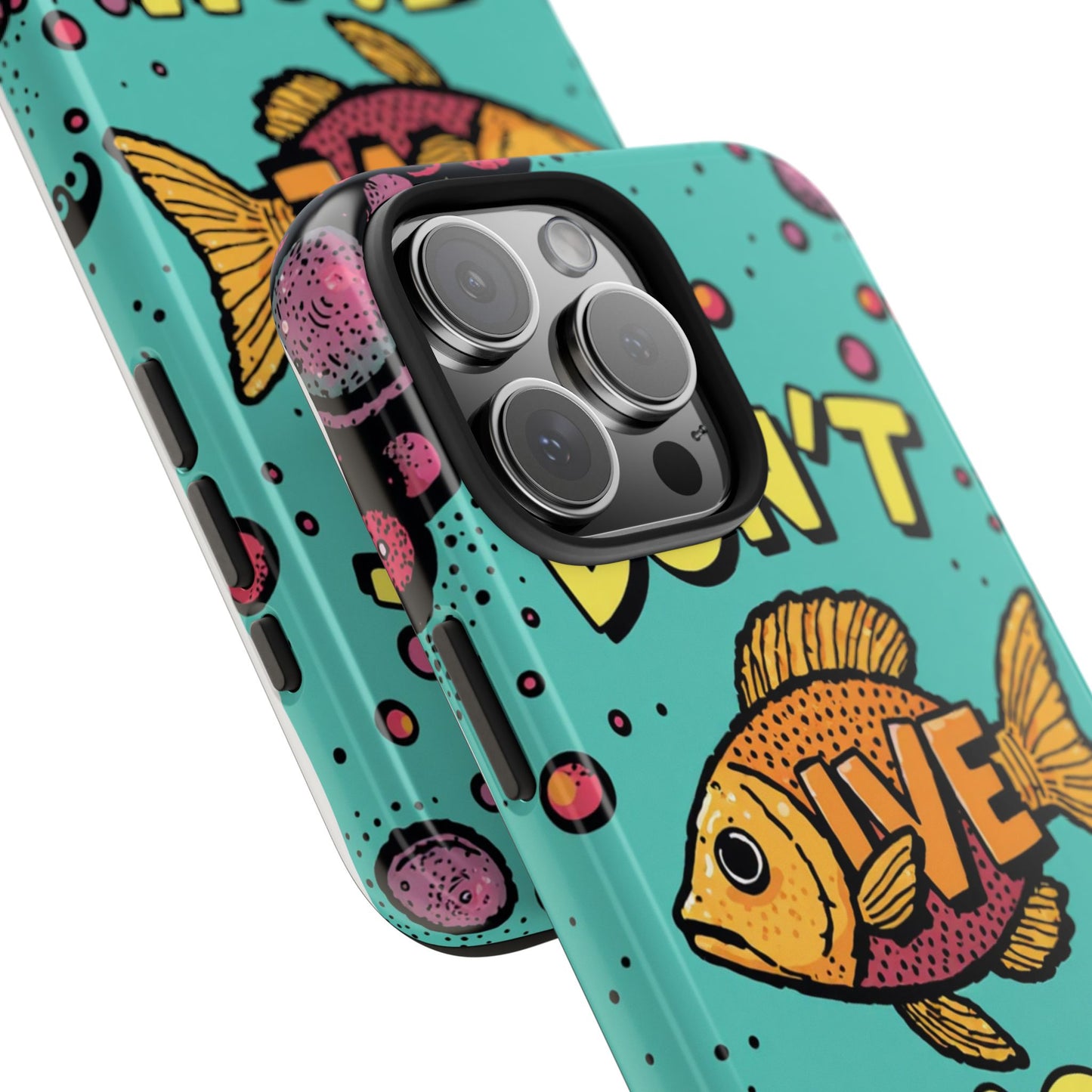 Catchy Fish-Themed Tough Phone Cases, Unique Gift for Fish Lovers, Durable Protection for Phones, Fun Aquatic Design, Ideal for Holidays