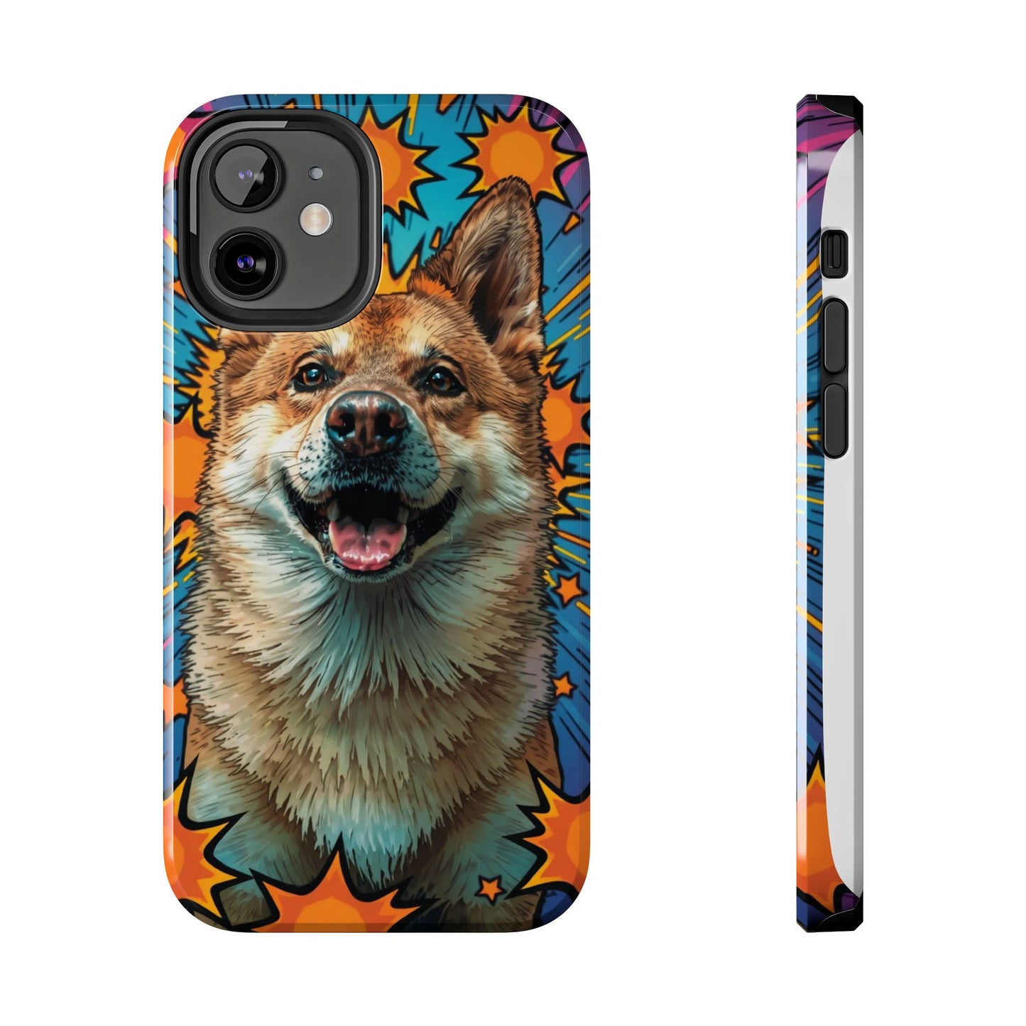 Vibrant Corgi Tough Phone Case - Fun Design for Pet Lovers