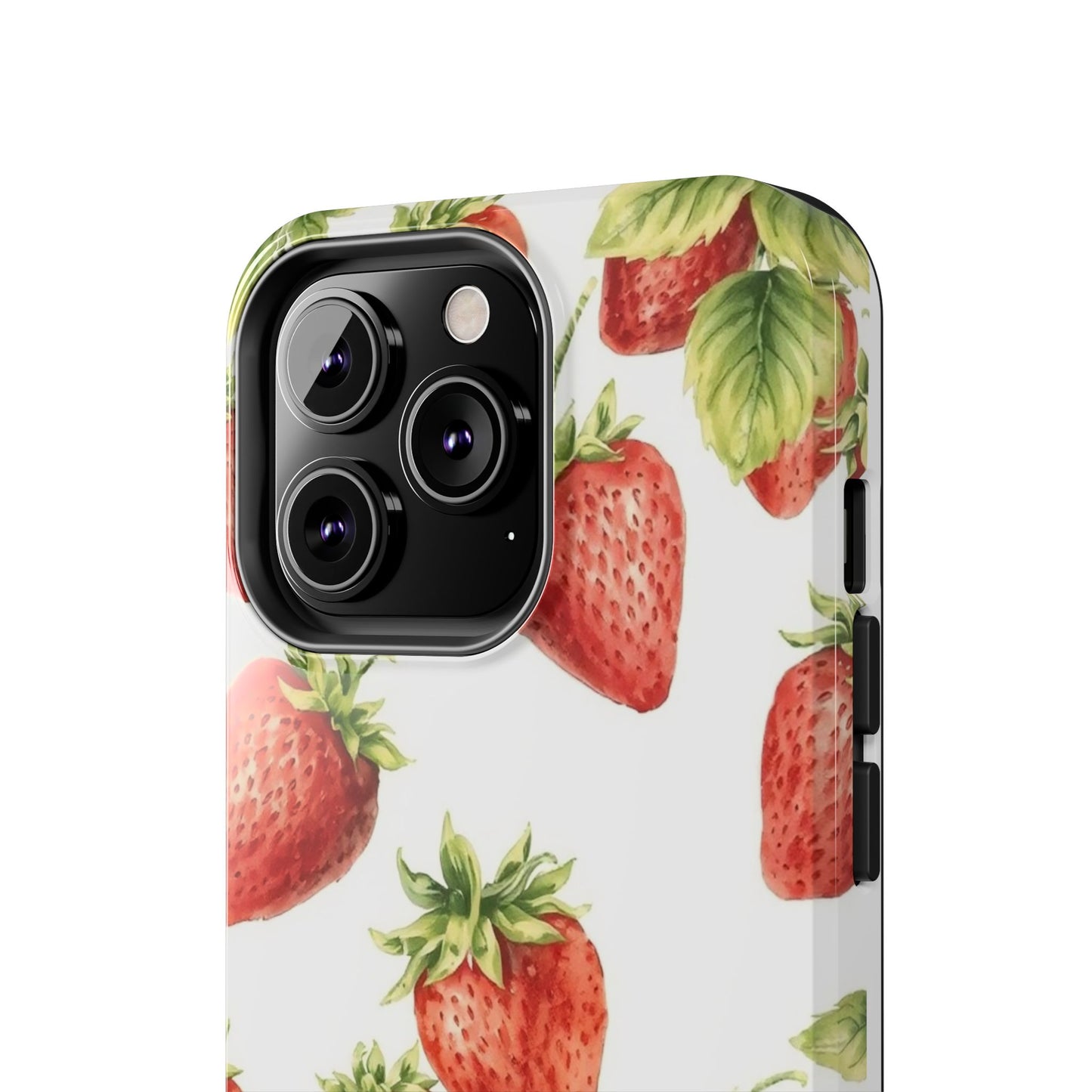 Strawberry Tough Phone Case - Durable Protection with a Fresh Design - for iPhone