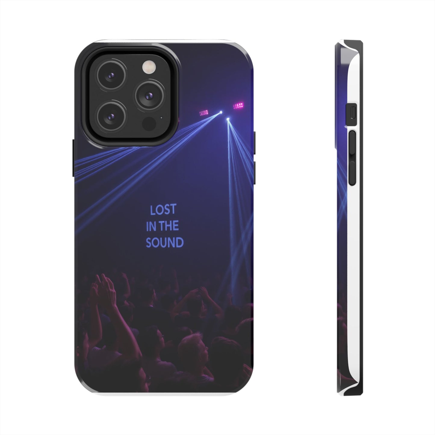 Vibrant Tough Phone Case - 'Lost in the Sound' Design for Music Lovers