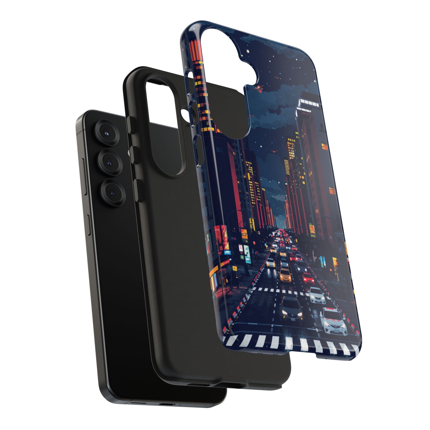 Urban Nightlife Tough Phone Case - Durable & Stylish Protection
