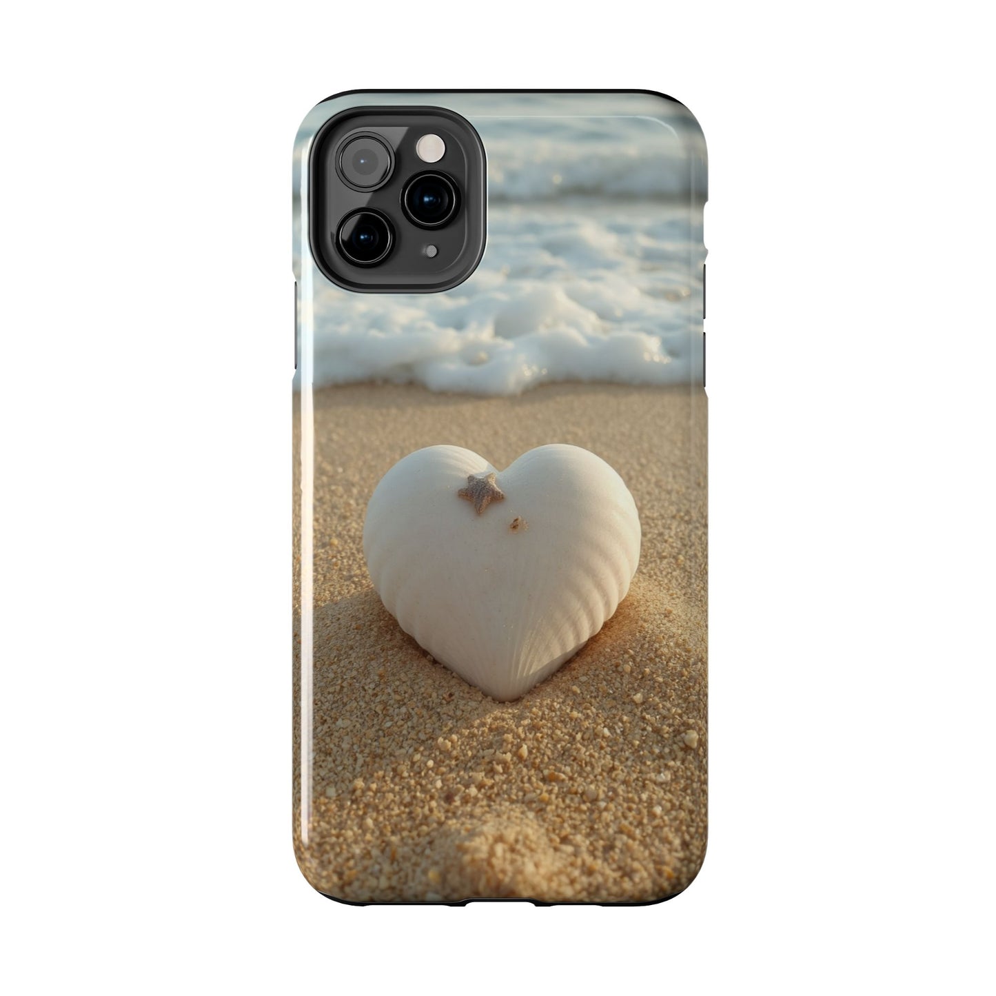 Heart Seashell Tough Phone Case for iPhone