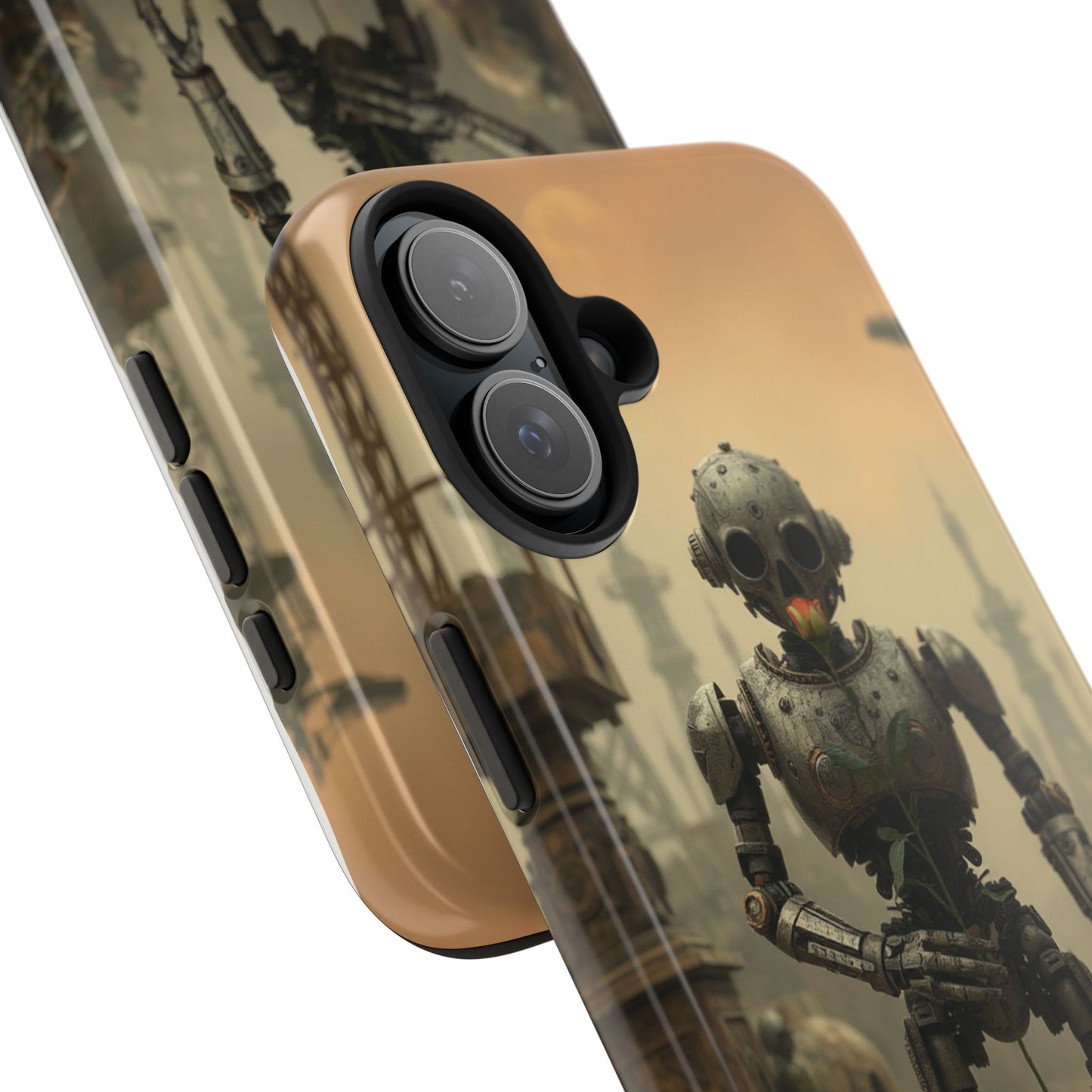 Robotic Sentinel Tough Phone Case - Durable Protector for Sci-Fi Lovers