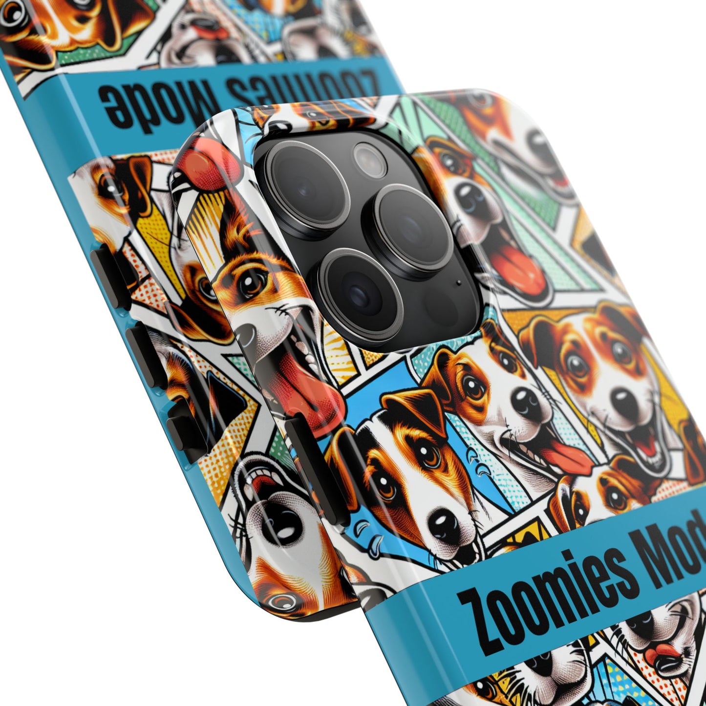 Zoomies Mode Jack Russell Tough Phone Case - Fun Dog Design Case for iPhone