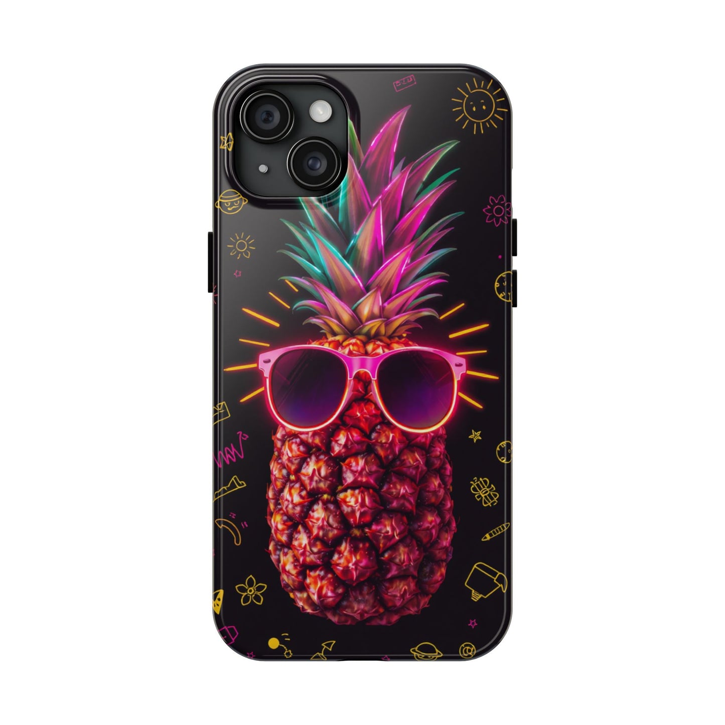 Tough Pineapple Phone Case - Cool, Vibrant Design Perfect for Summer Vibes