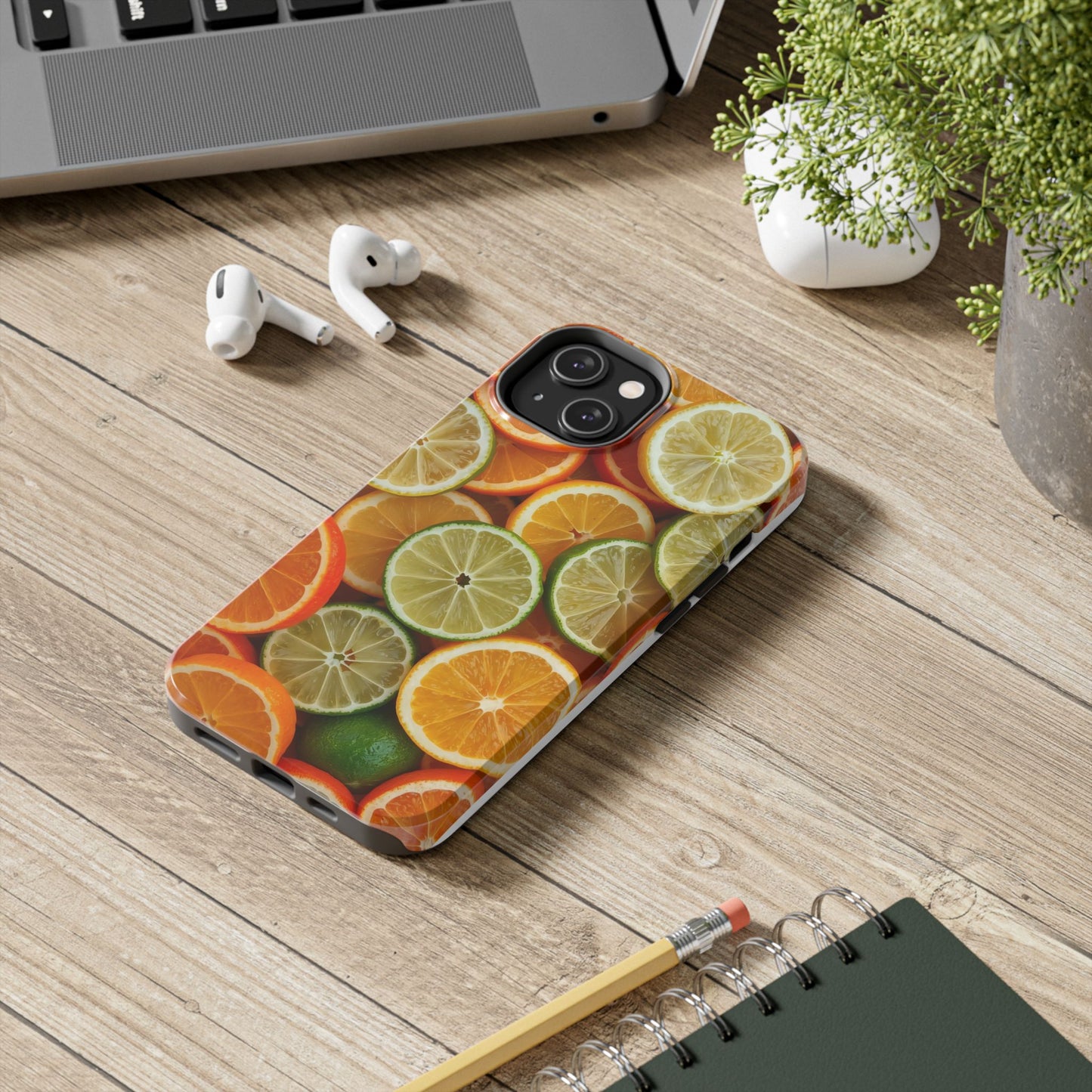 Citrus Slice Tough Phone Case – Vibrant Fruit Design for Summer Fun