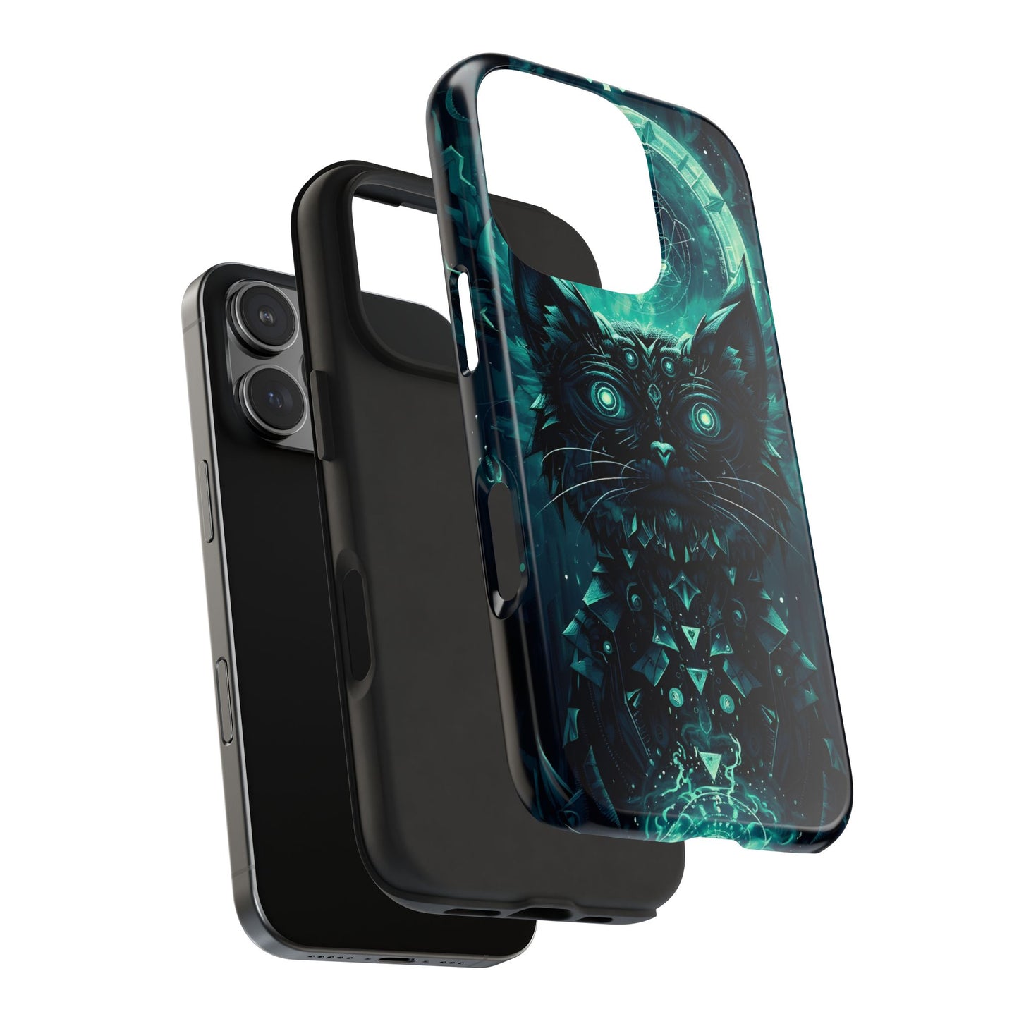 Mystical Dark Cat Phone Case - Tough Protective Cover for Cat Lovers - for iPhone