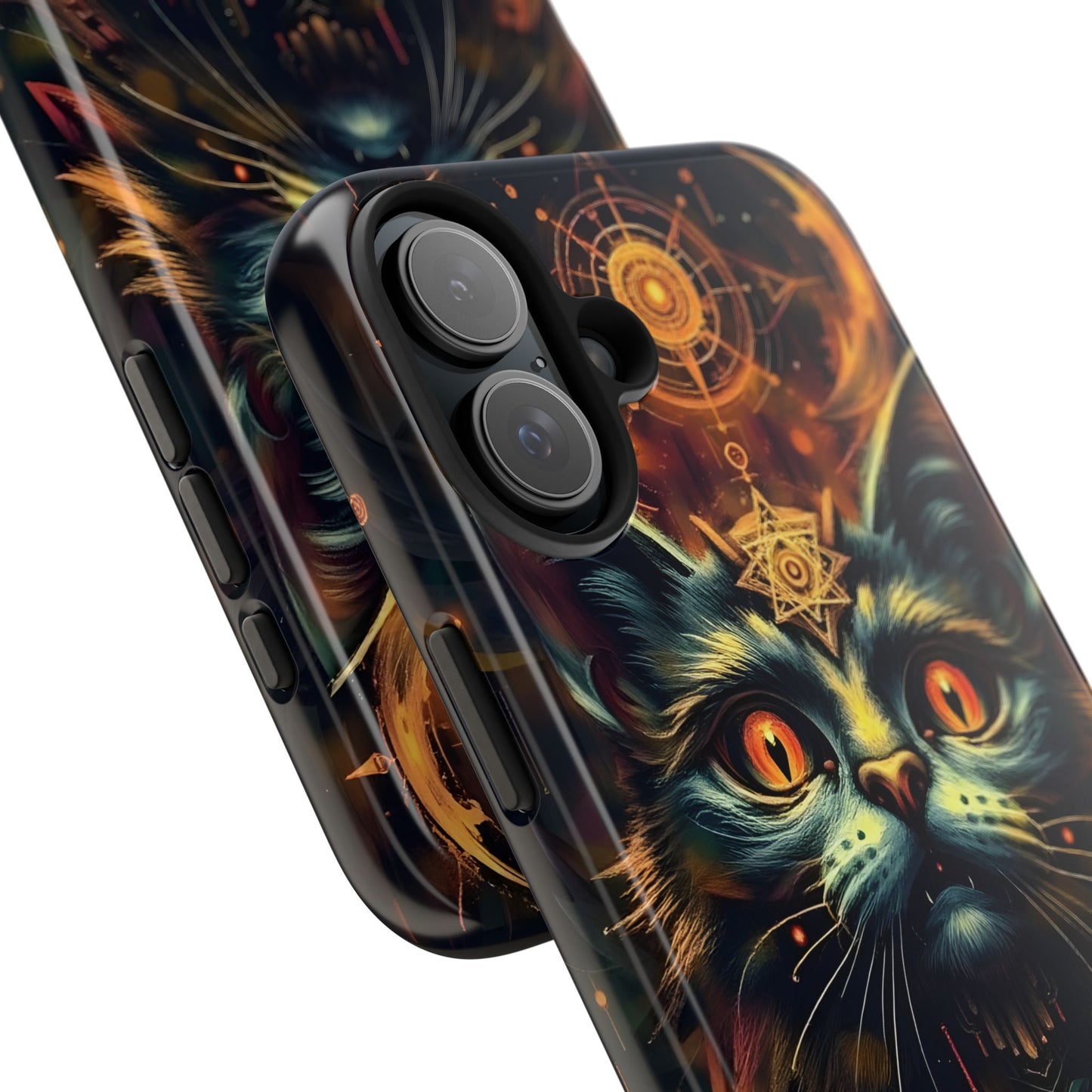 Mystical Cat Queen Tough Phone Case – Unique Protection for Cat Lovers - for iPhone
