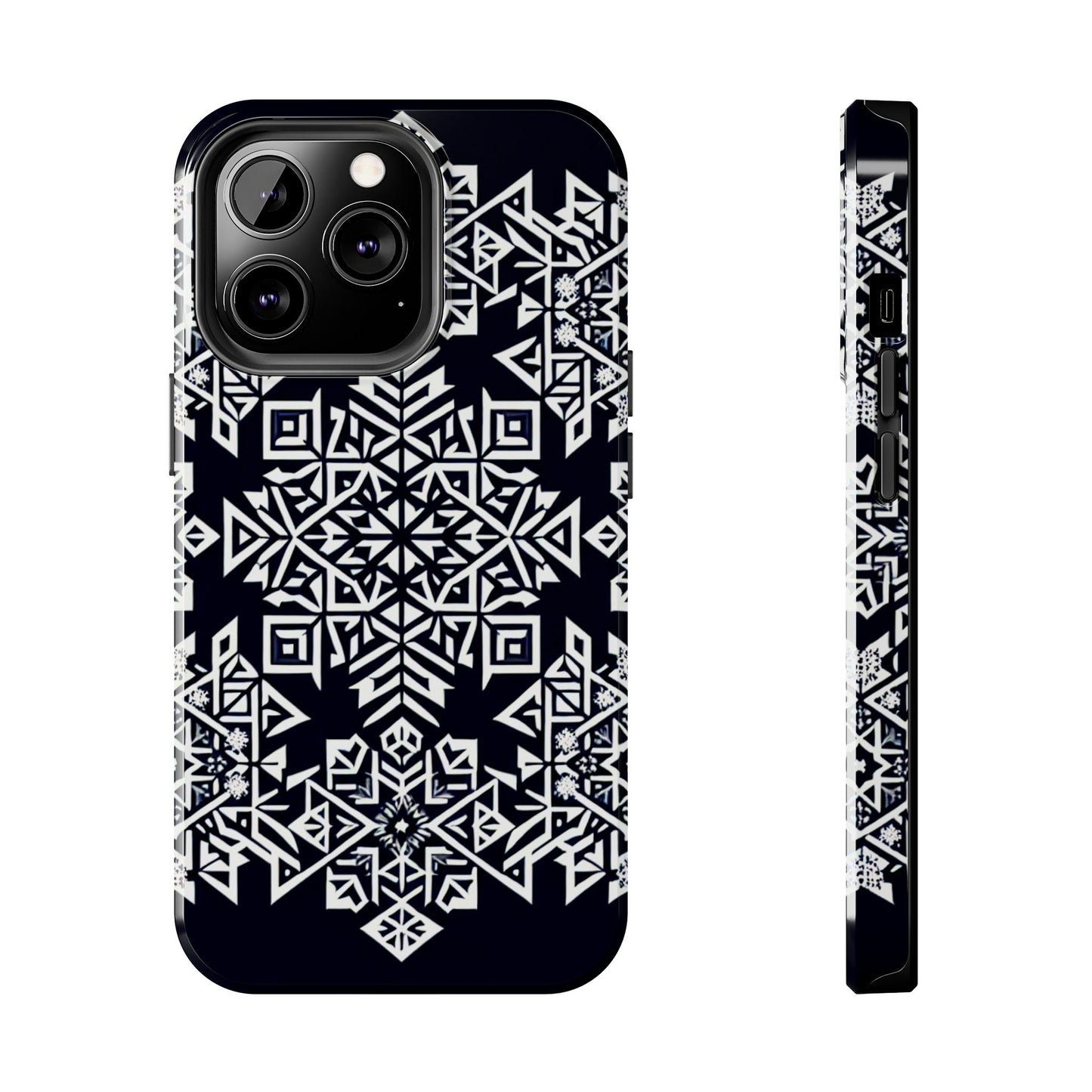 Winter Wonderland Tough Phone Case - Digital Snowflake - for iPhone
