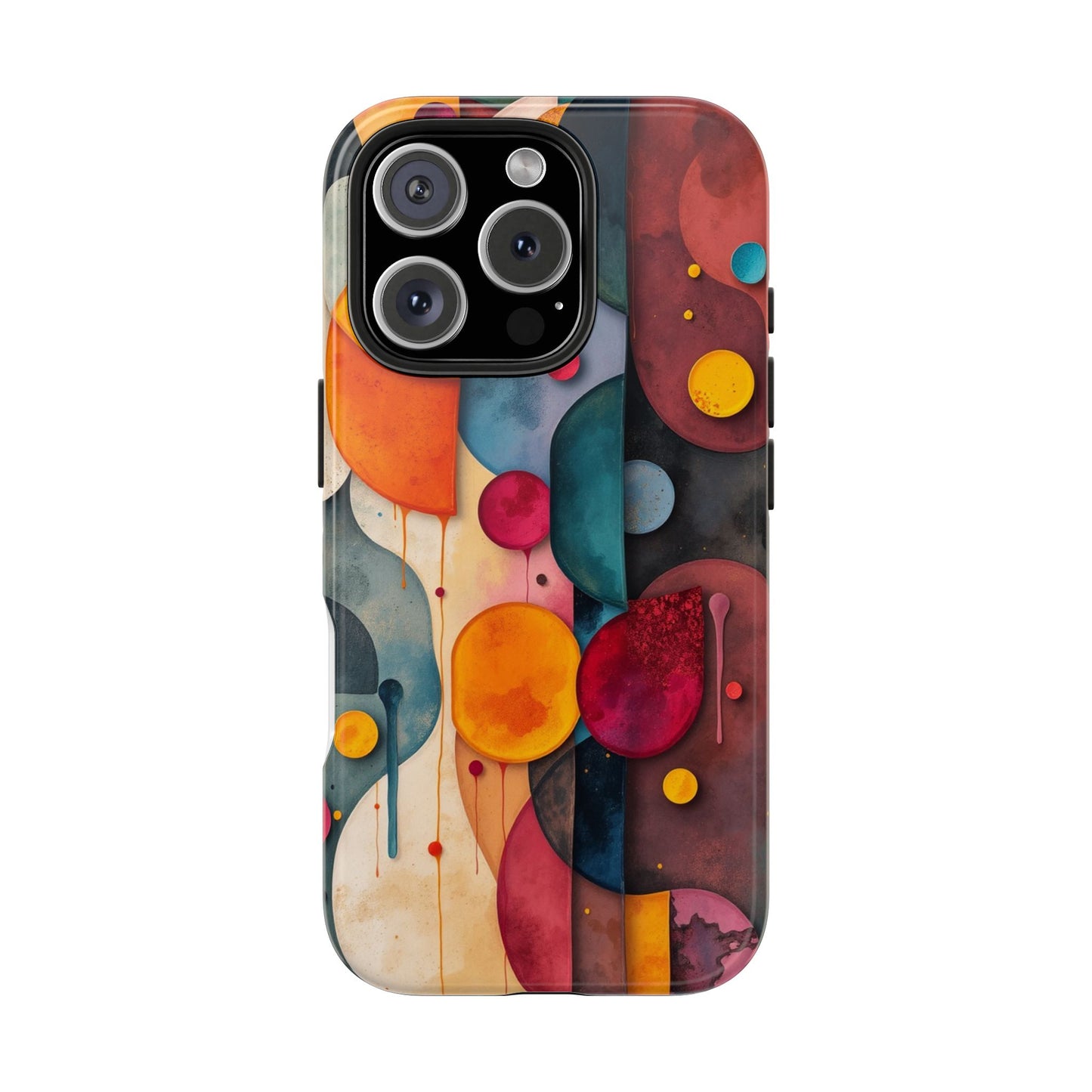 Artistic Tough Phone Cases - Colorful Abstract Design for Trendy Protection - for iPhone