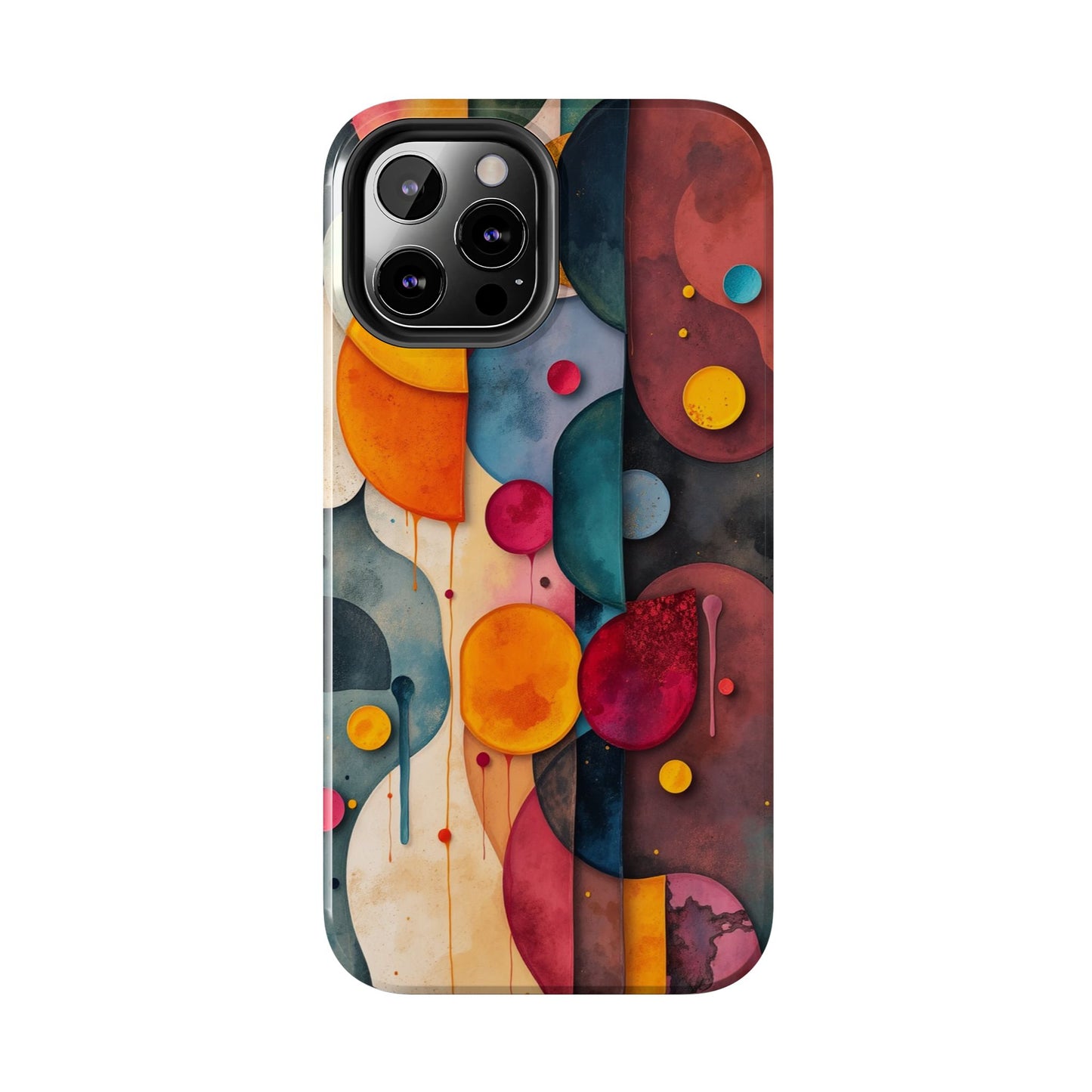 Artistic Tough Phone Cases - Colorful Abstract Design for Trendy Protection - for iPhone