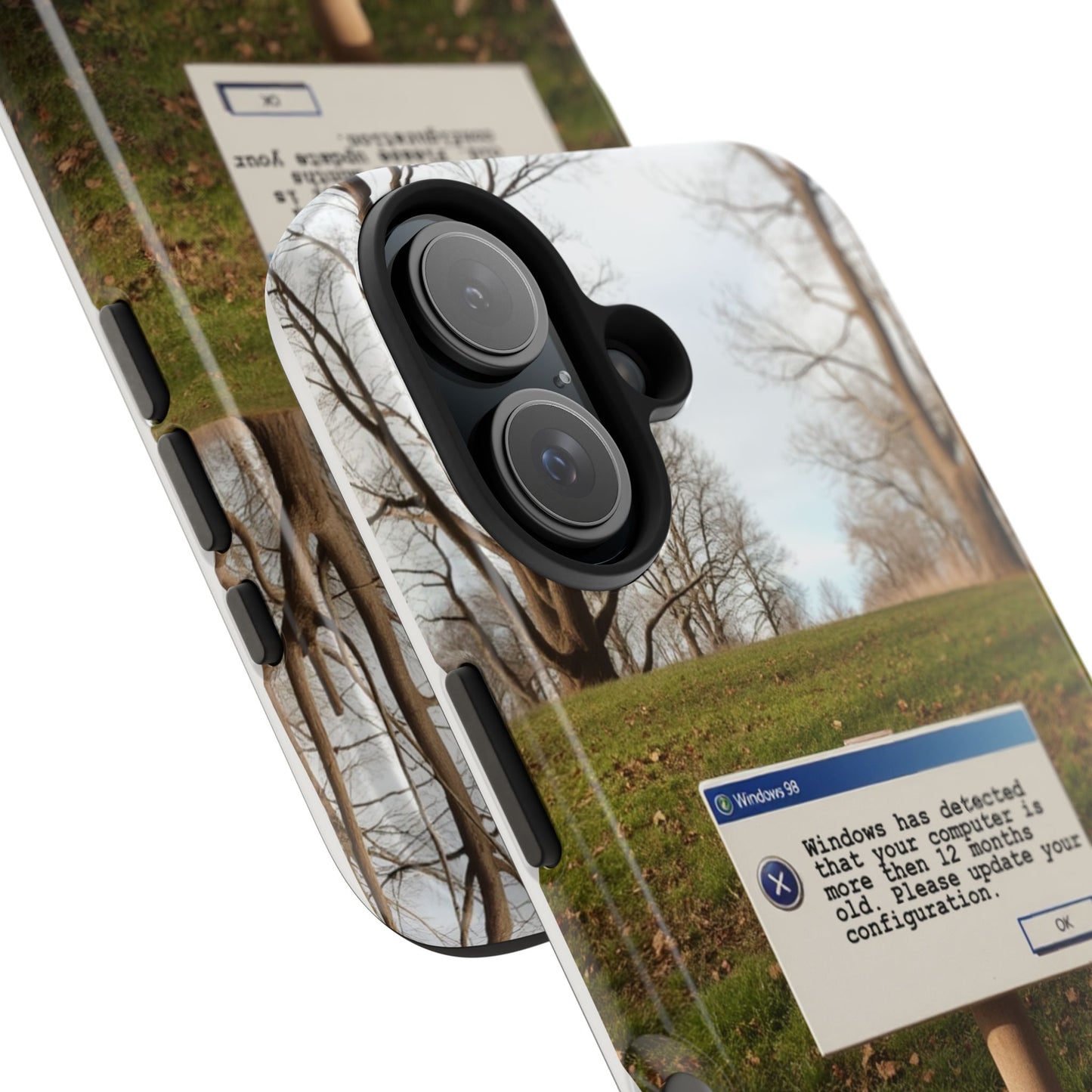 Durable Phone Case with Windows 98 Error Message Design - Perfect Gift for Tech Lovers