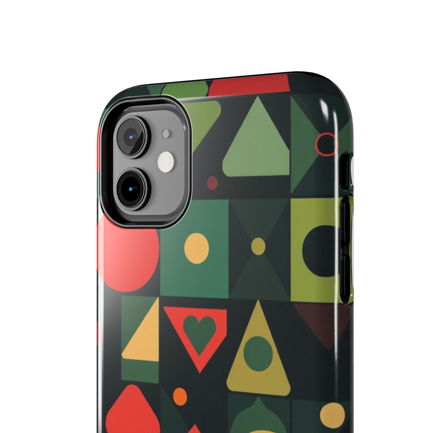 Vibrant Geometric Tough Phone Cases – Stylish Protection for Trendsetters - for iPhone