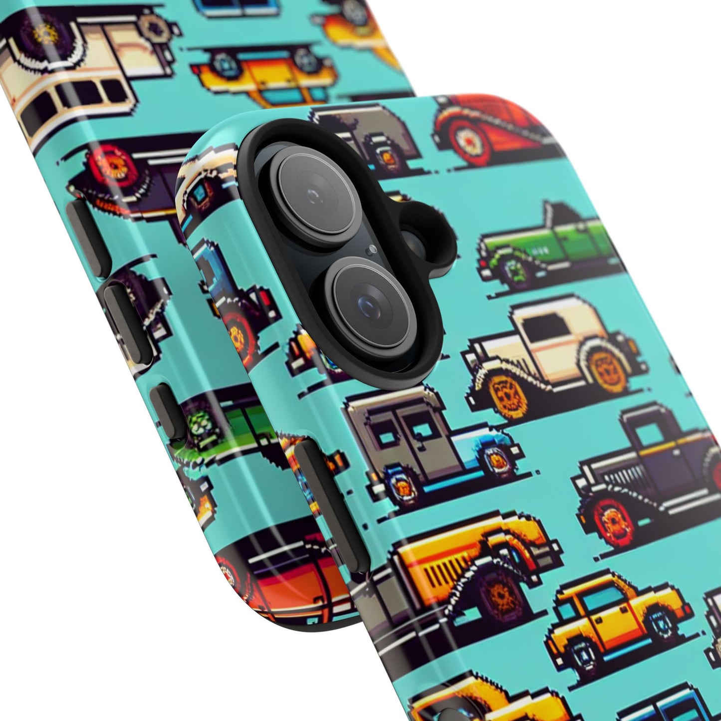 Retro Car Pixel Art Tough Phone Case - Durable & Stylish Protection - for iPhone