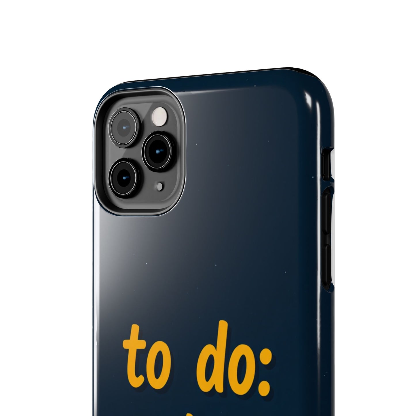 Funny Tough Phone Case - To Do: Nothing | Unique Gift for College Students, Lazy Days, Relaxation Motivation, Minimalist Phone Cover
