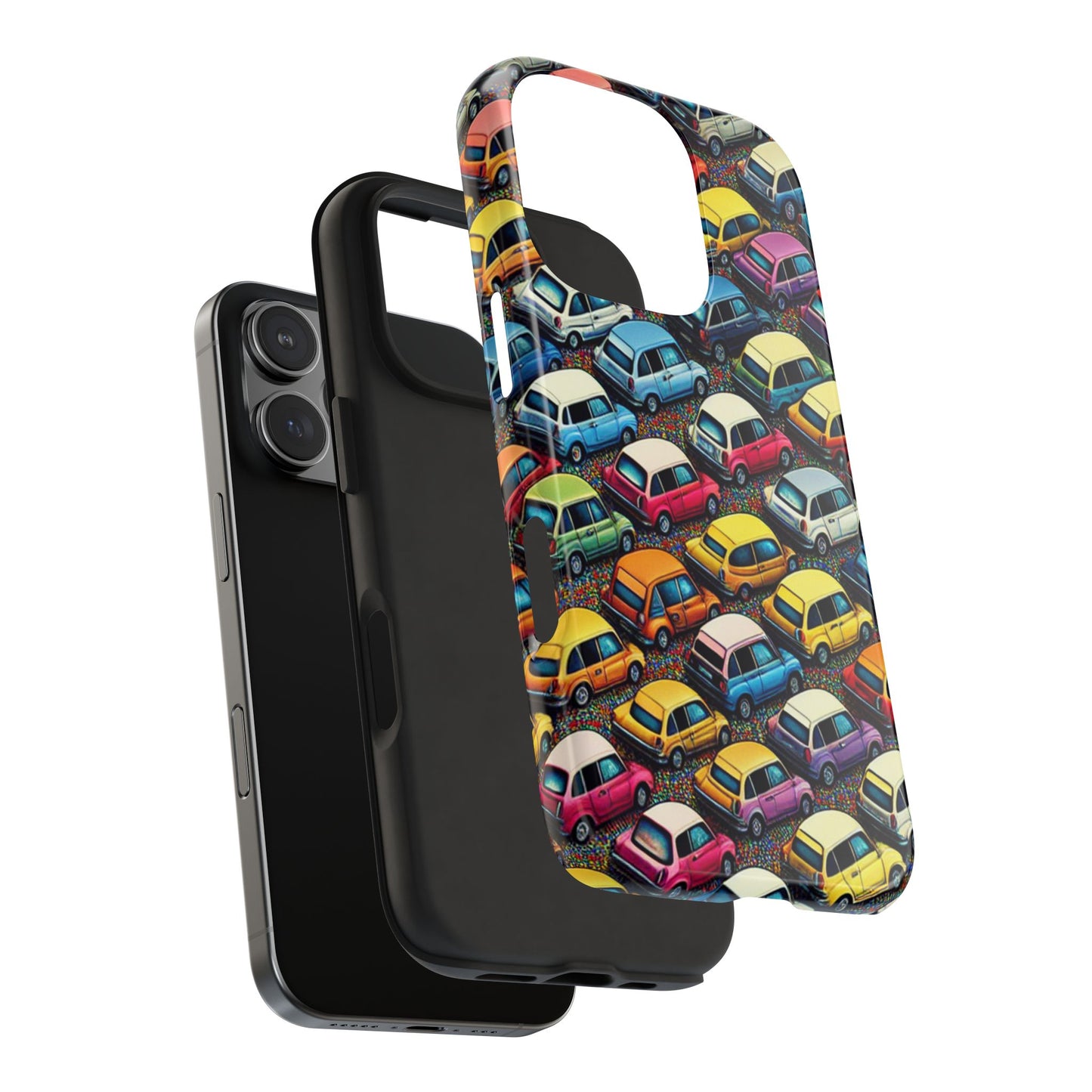 Car Phone Case - City Traffic Pattern Design - for iPhone