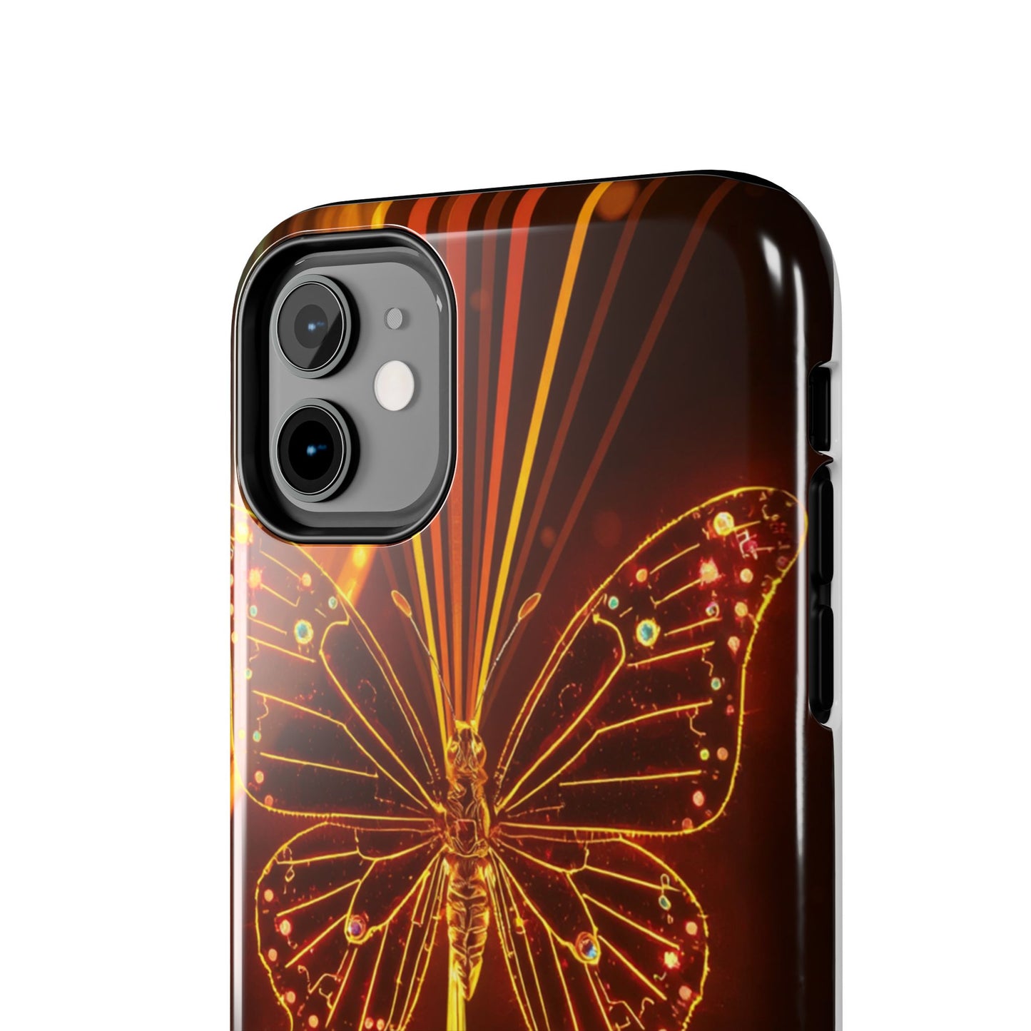 Elegant Butterfly Tough Phone Case - Stylish Protection for Nature Lovers