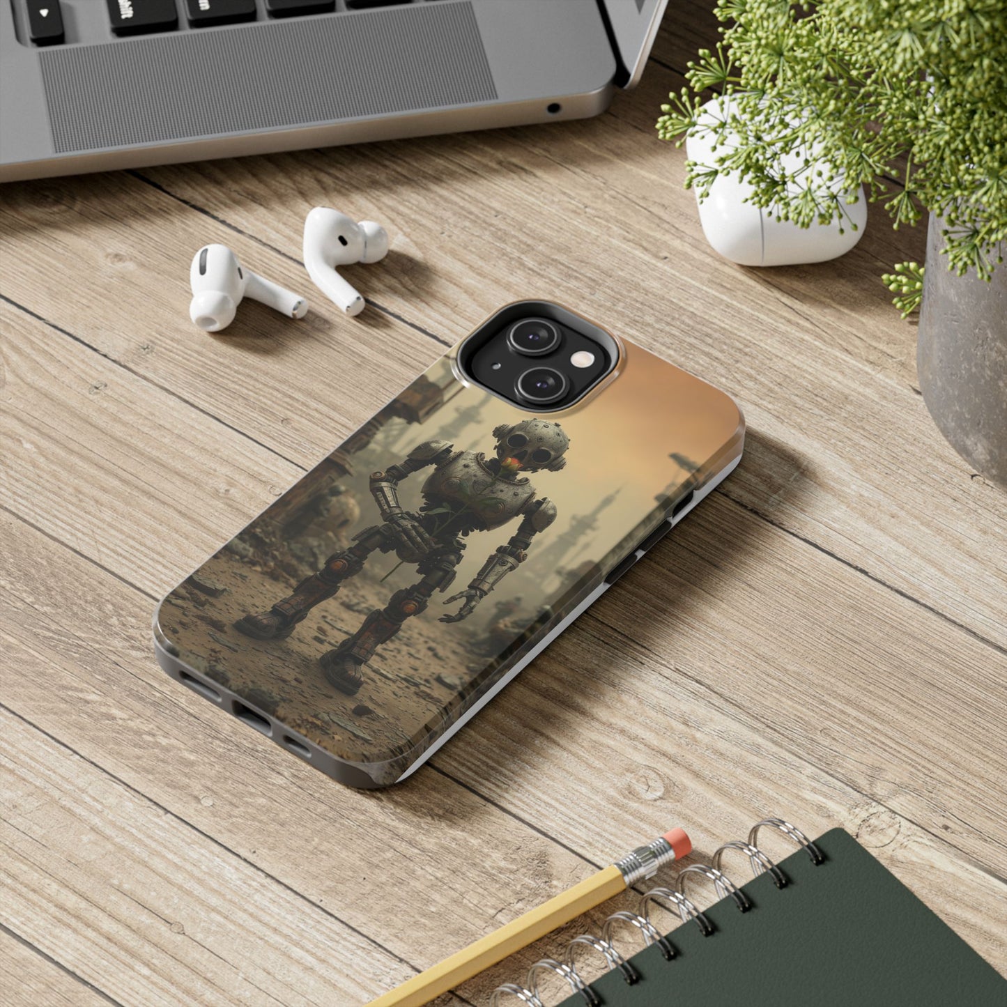 Robotic Sentinel Tough Phone Case - Durable Protector for Sci-Fi Lovers