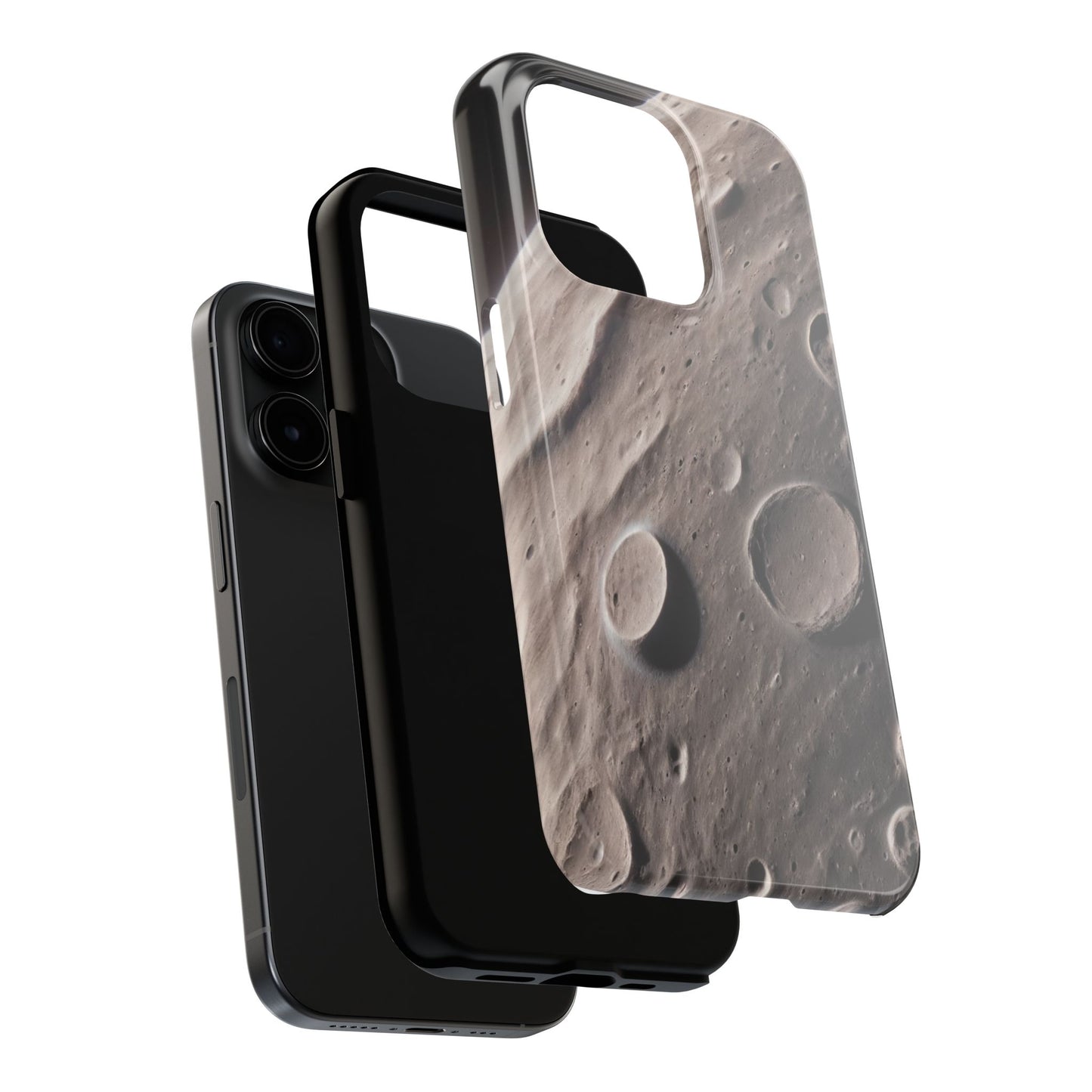 Celestial Moon Surface Tough Phone Case | Durable Space-Themed Design - for iPhone