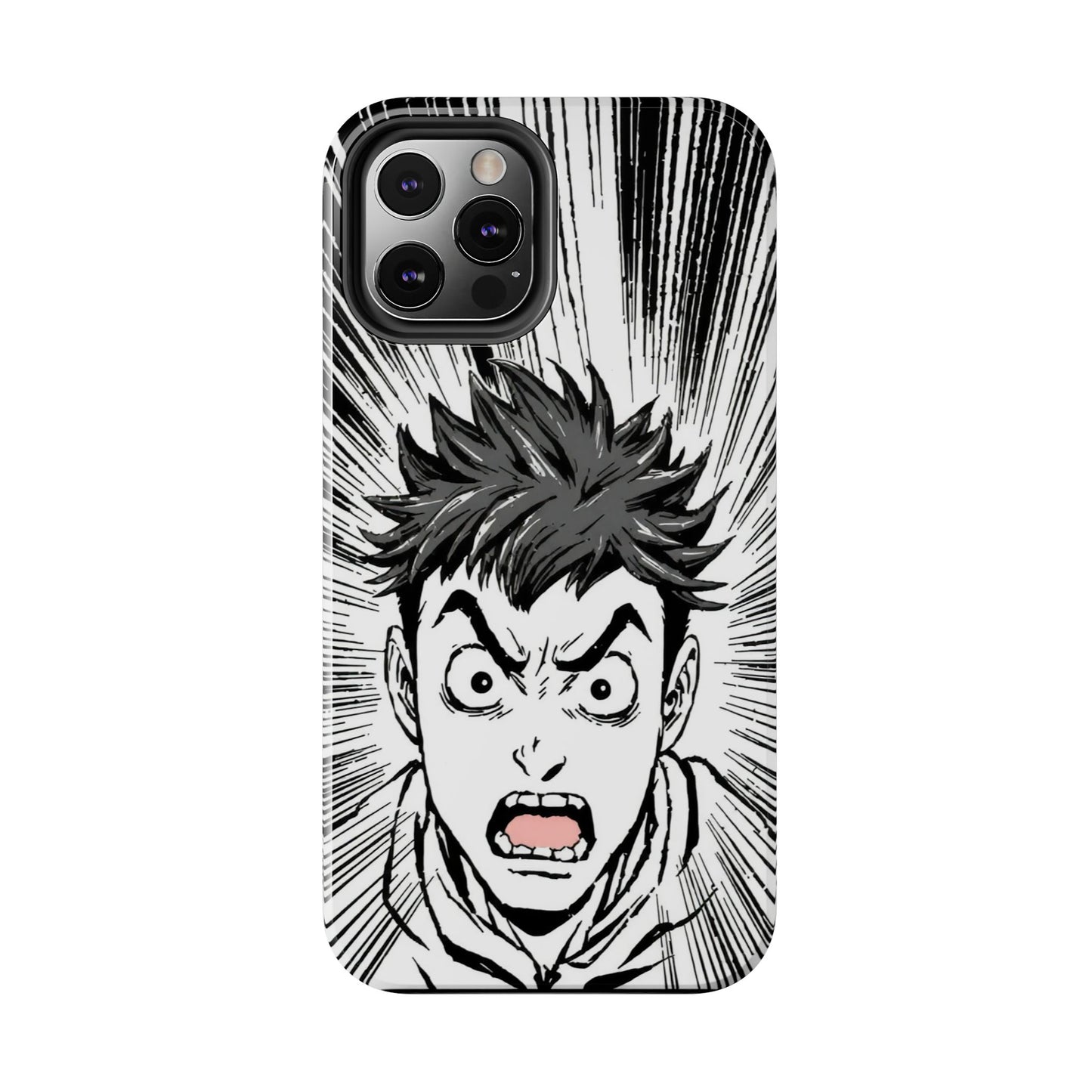 Intense Graphic Phone Case - Tough Design for Anime Fans