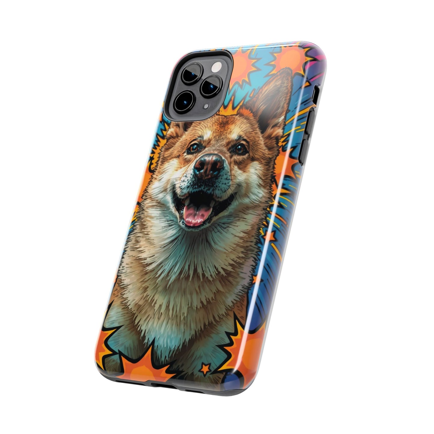 Vibrant Corgi Tough Phone Case - Fun Design for Pet Lovers