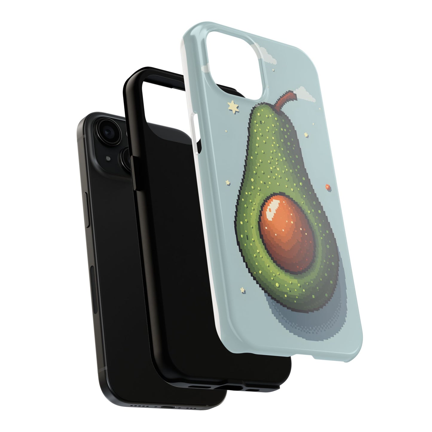 Pixel Avocado Tough Phone Case - Perfect for Foodies & Nature Lovers - for iPhone