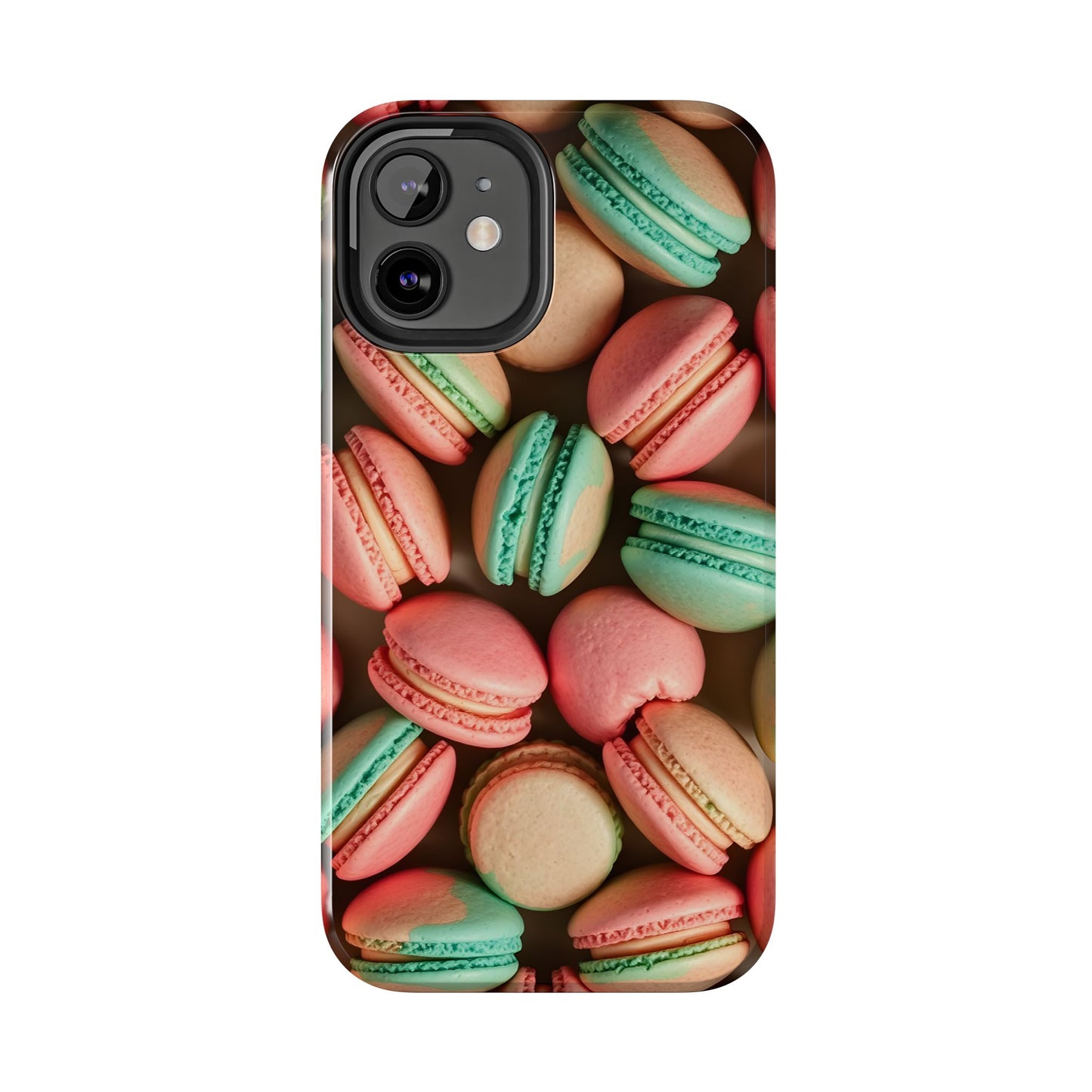 Colorful Tasty Macarons Tough Phone Case - Durable Protection with Sweet Aesthetic - for iPhone