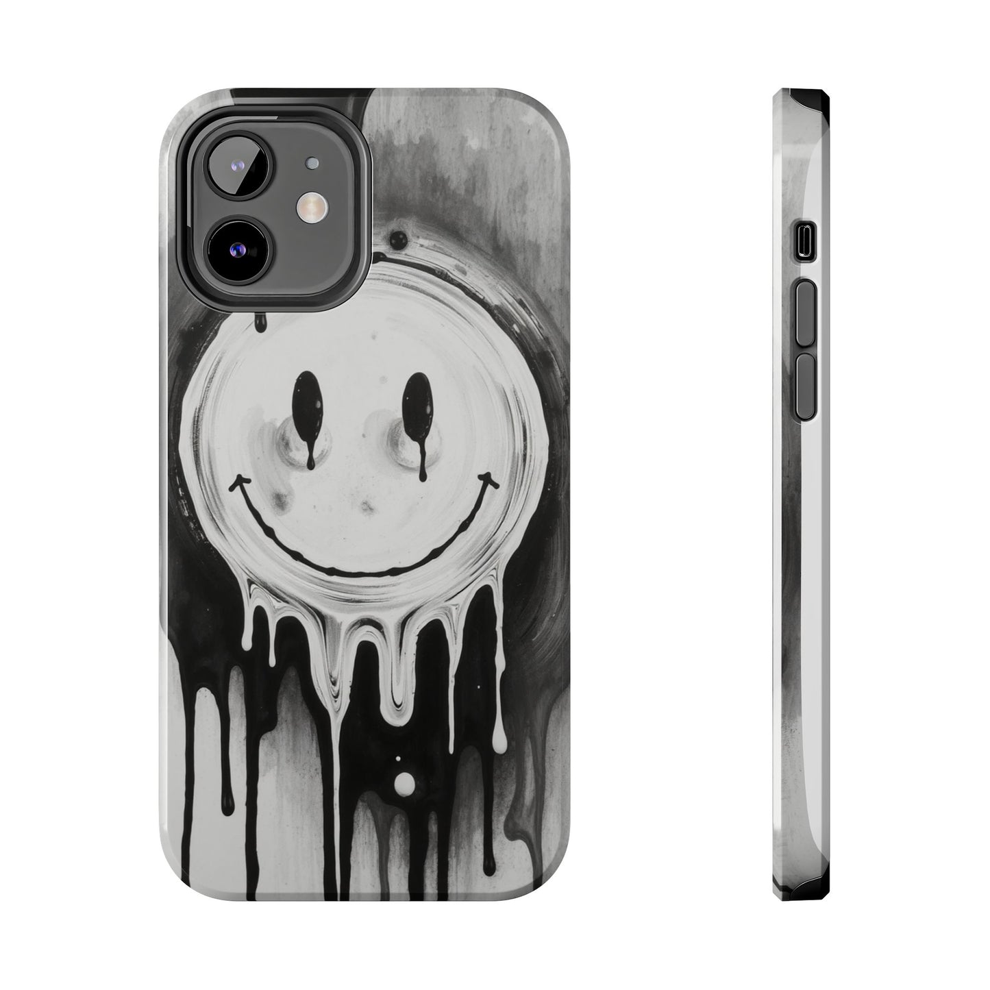 Dripping Smiley Tough Phone Case - Stylish & Durable Protection
