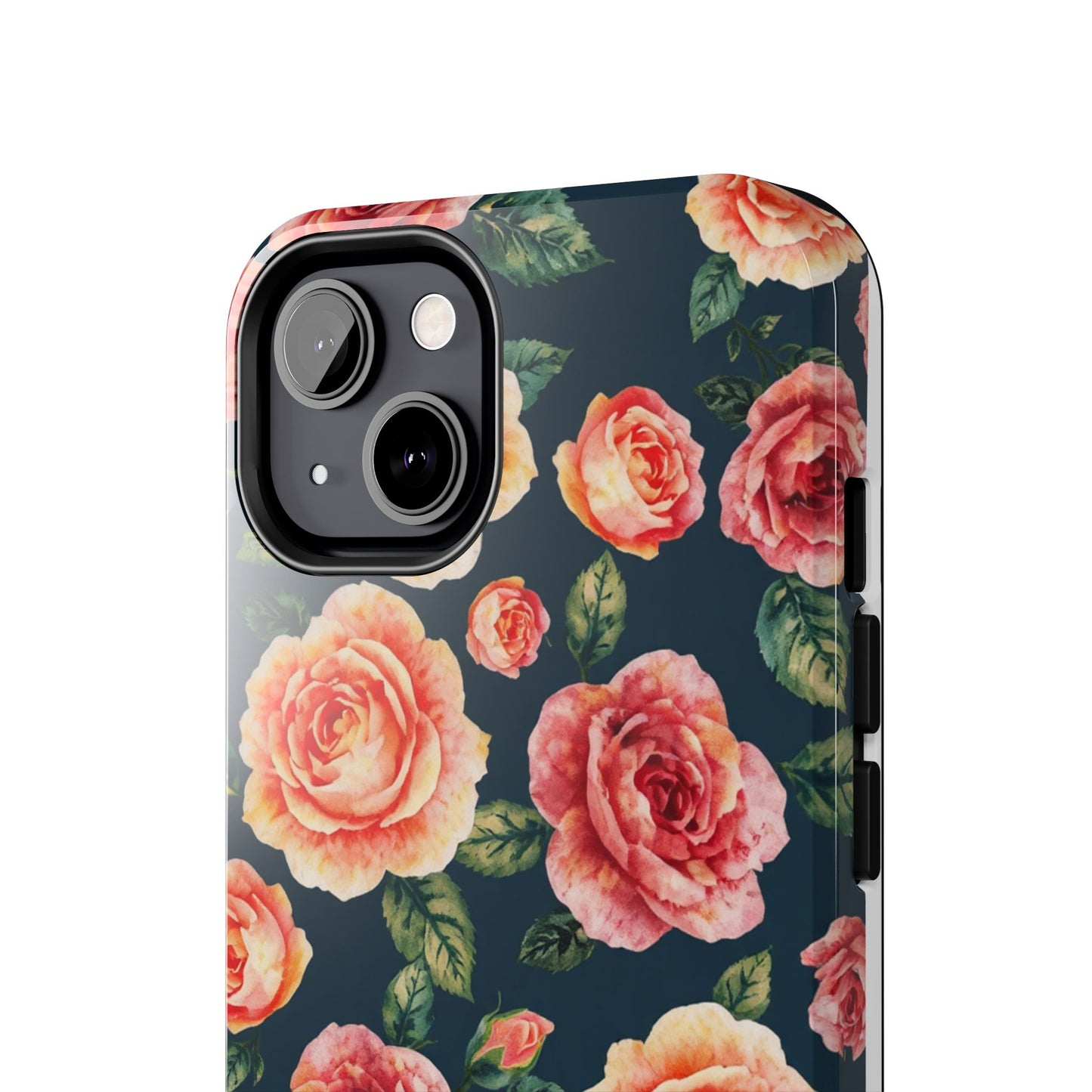 Floral Tough Phone Cases - Durable & Stylish New Age Rose Design - for iPhone