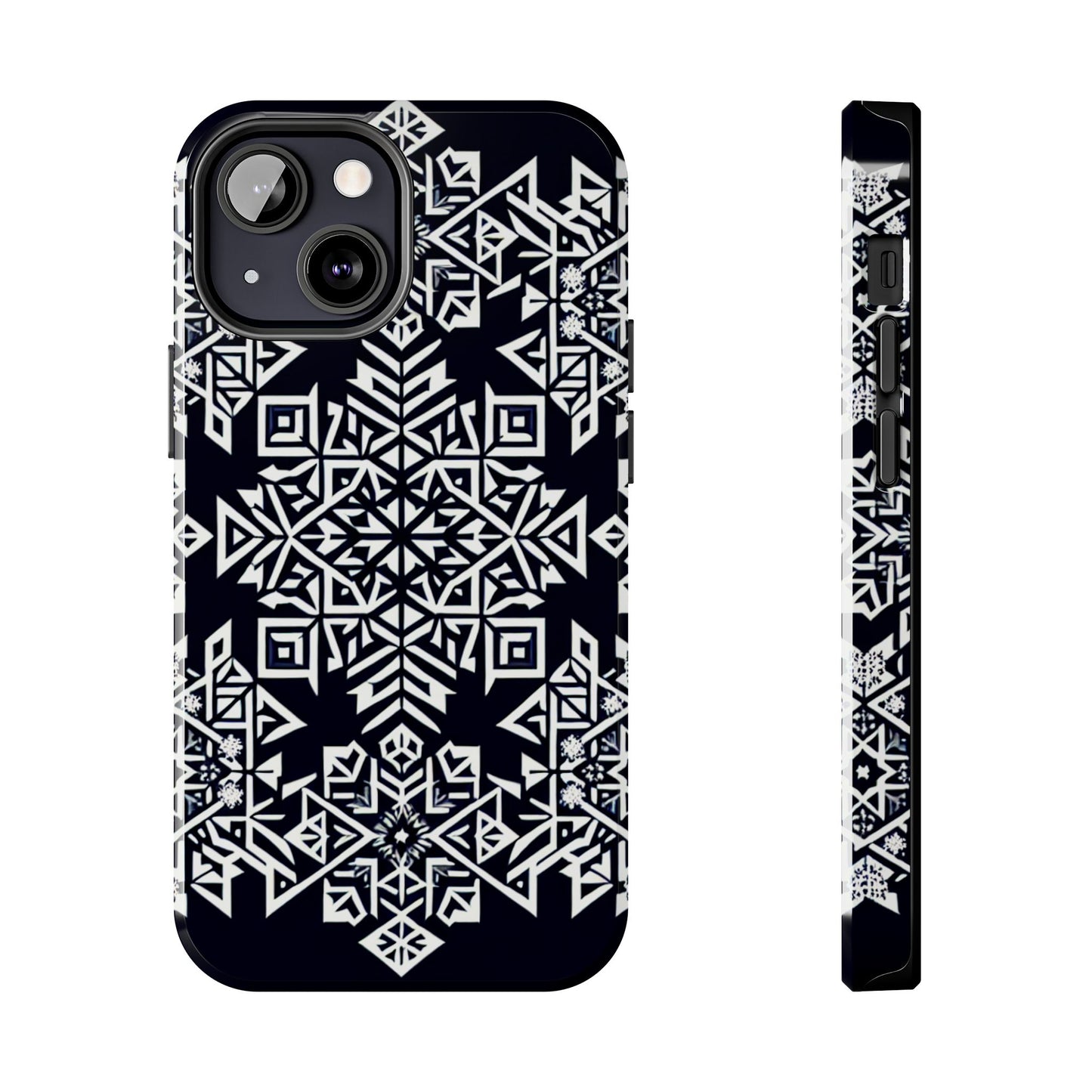 Winter Wonderland Tough Phone Case - Digital Snowflake - for iPhone