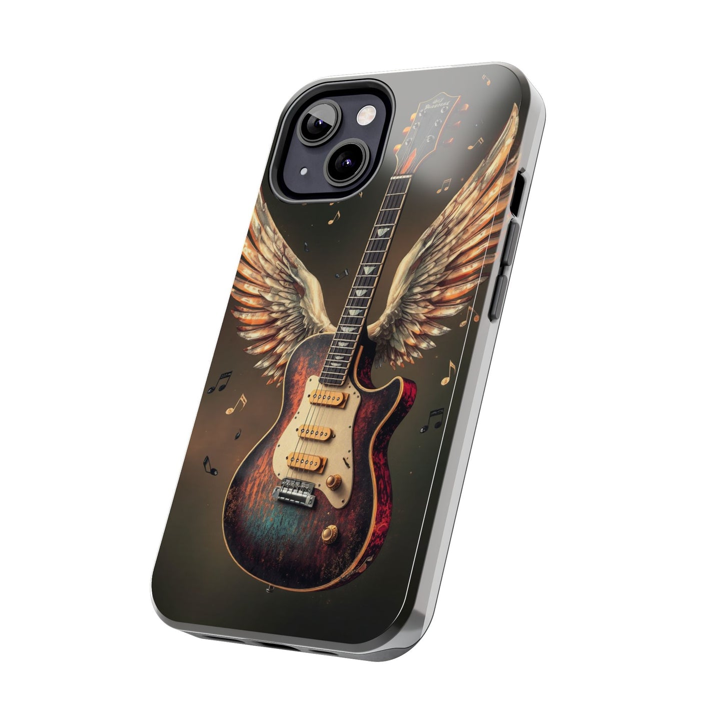 Inspirational Guitar Wing Phone Case - Tough Protection for Music Lovers