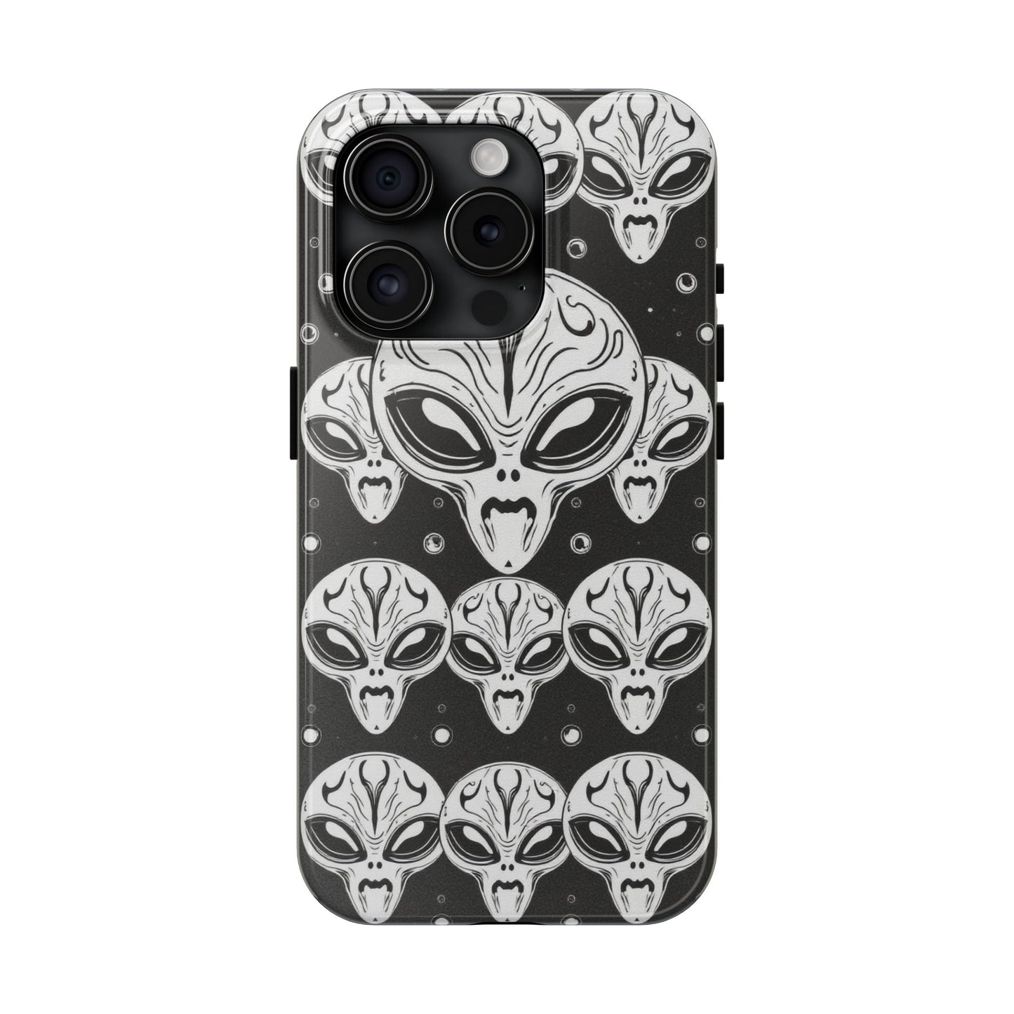 Alien Pattern Tough Phone Case - Durable Protection with Out-of-This-World Design