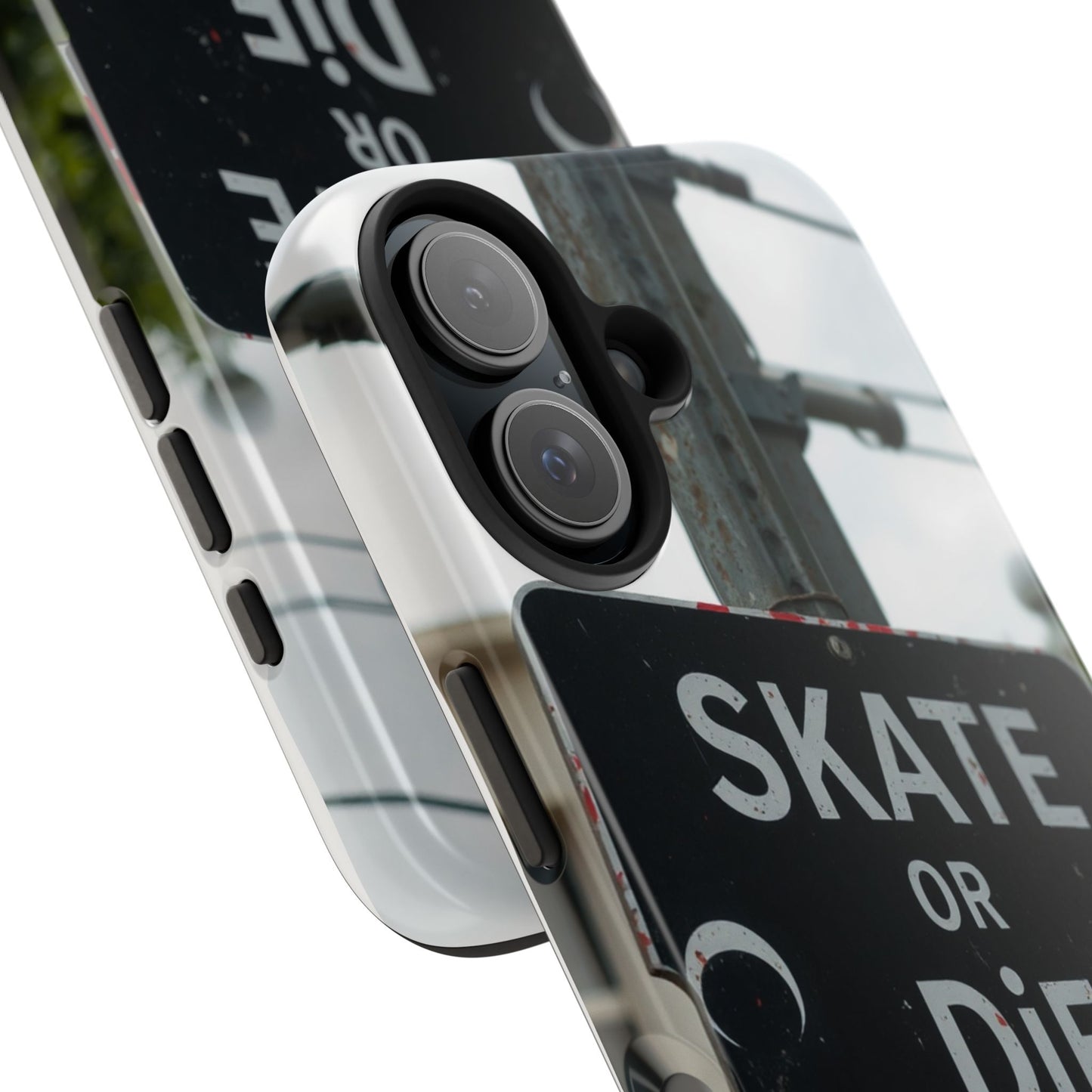 Black Sign Skate or Die Design - Tough Phone Case for iPhone