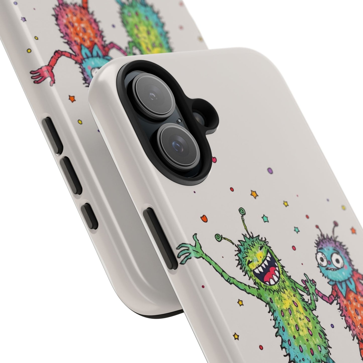 Colorful Monster Tough Phone Case - Fun and Playful Design
