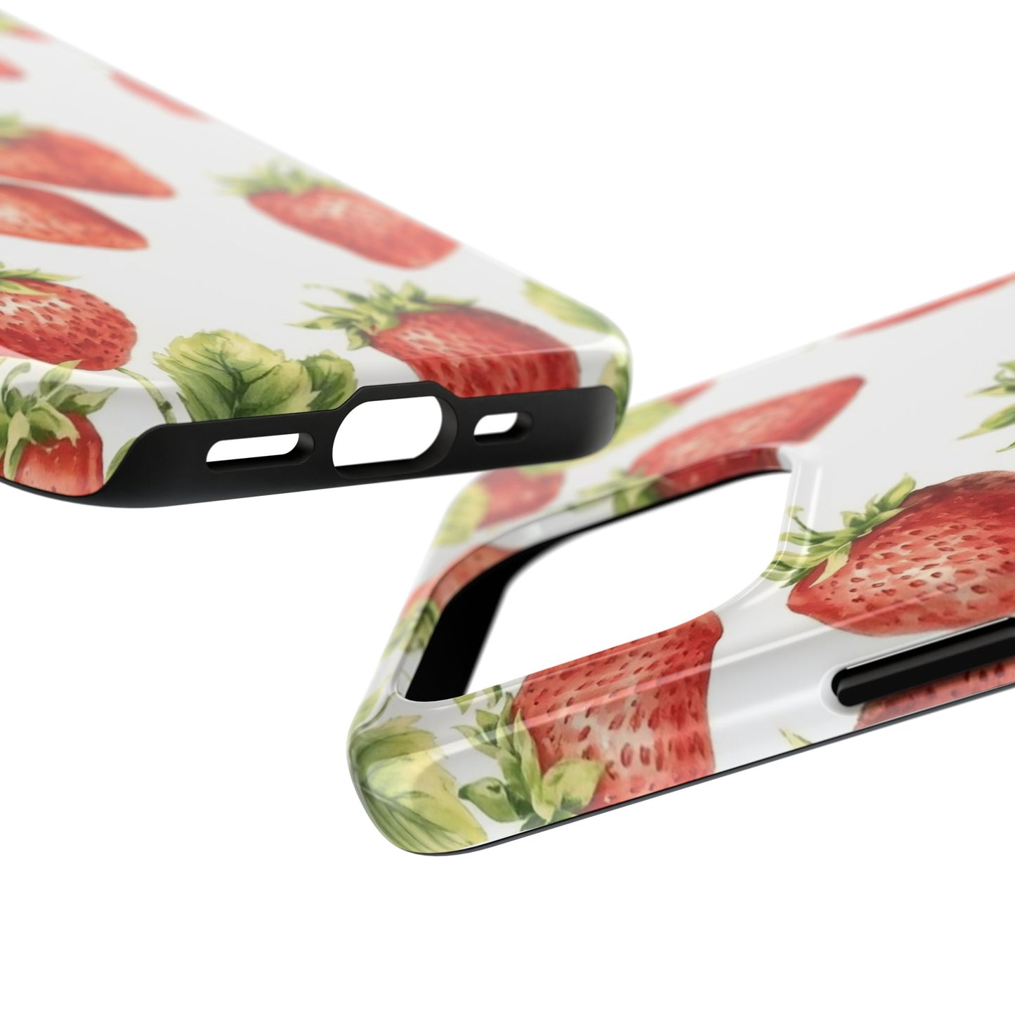Strawberry Tough Phone Case - Durable Protection with a Fresh Design - for iPhone