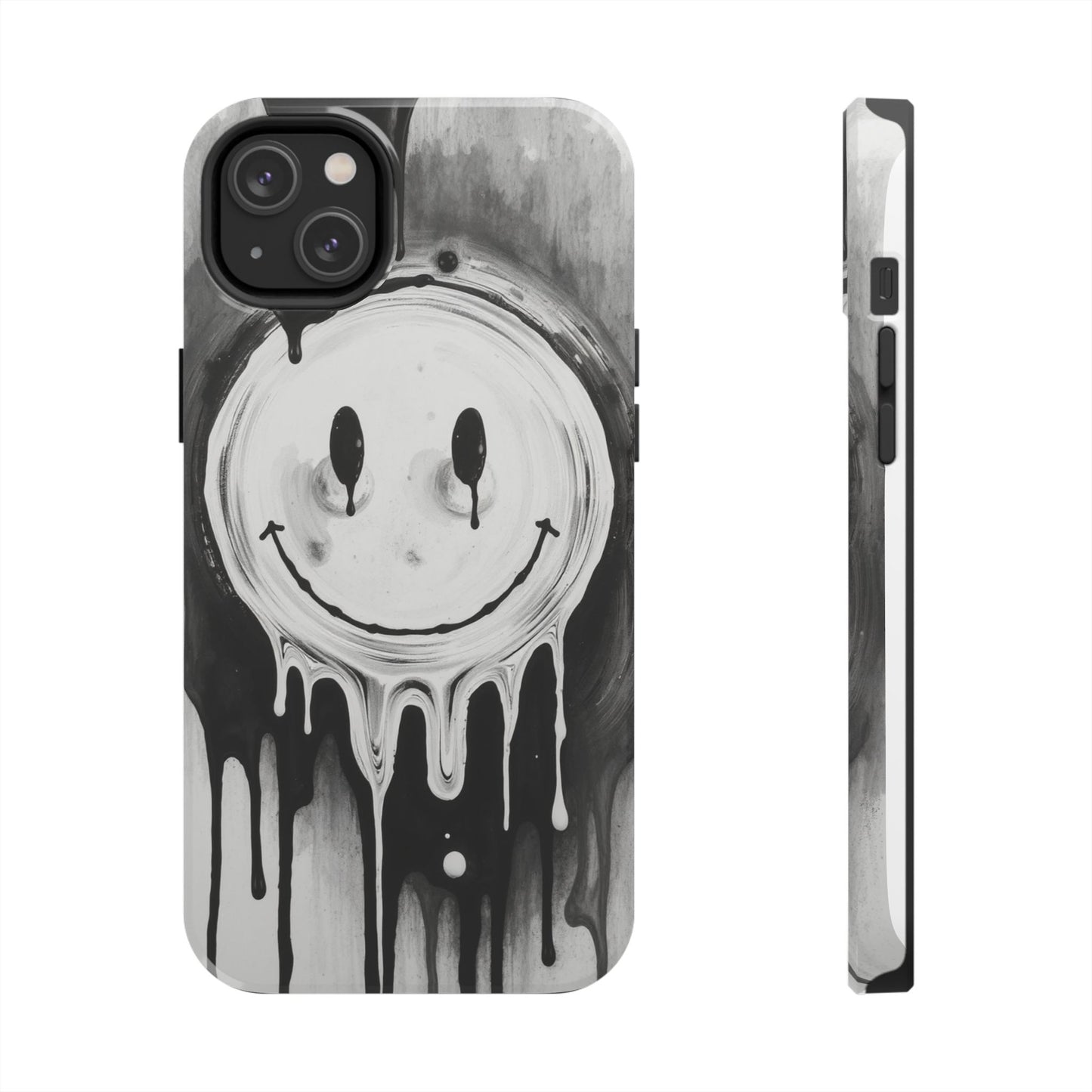 Dripping Smiley Tough Phone Case - Stylish & Durable Protection