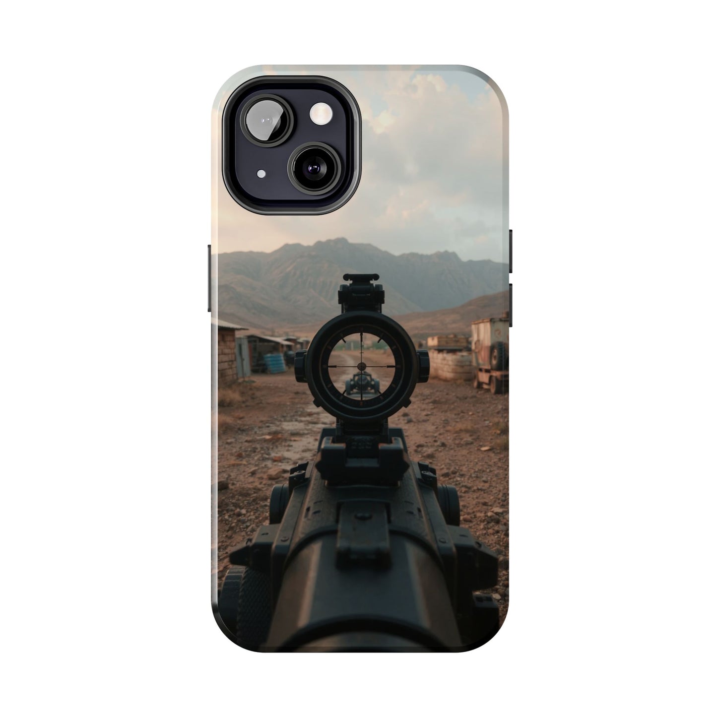 Tough Phone Case - Military Inspired Design with Sniper Scope