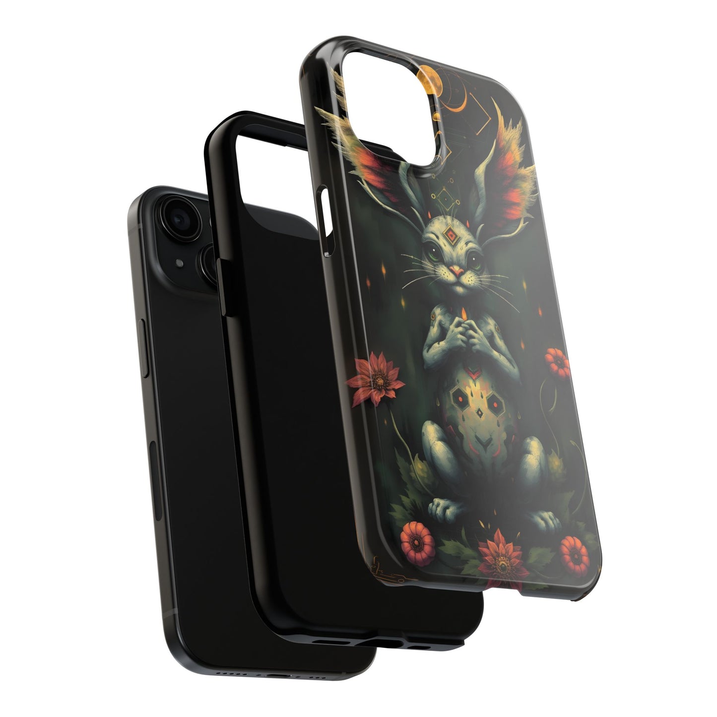 Artistic Rabbit Phone Cases - Unique and Durable Design of Mystical Bunny - for iPhone