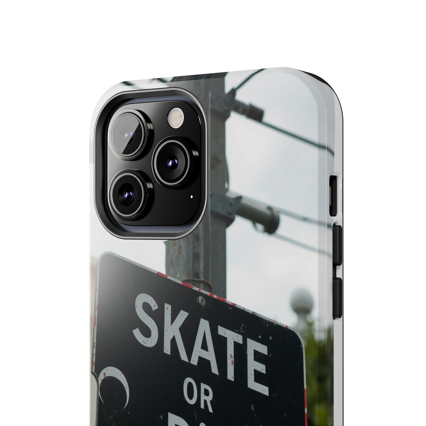 Black Sign Skate or Die Design - Tough Phone Case for iPhone