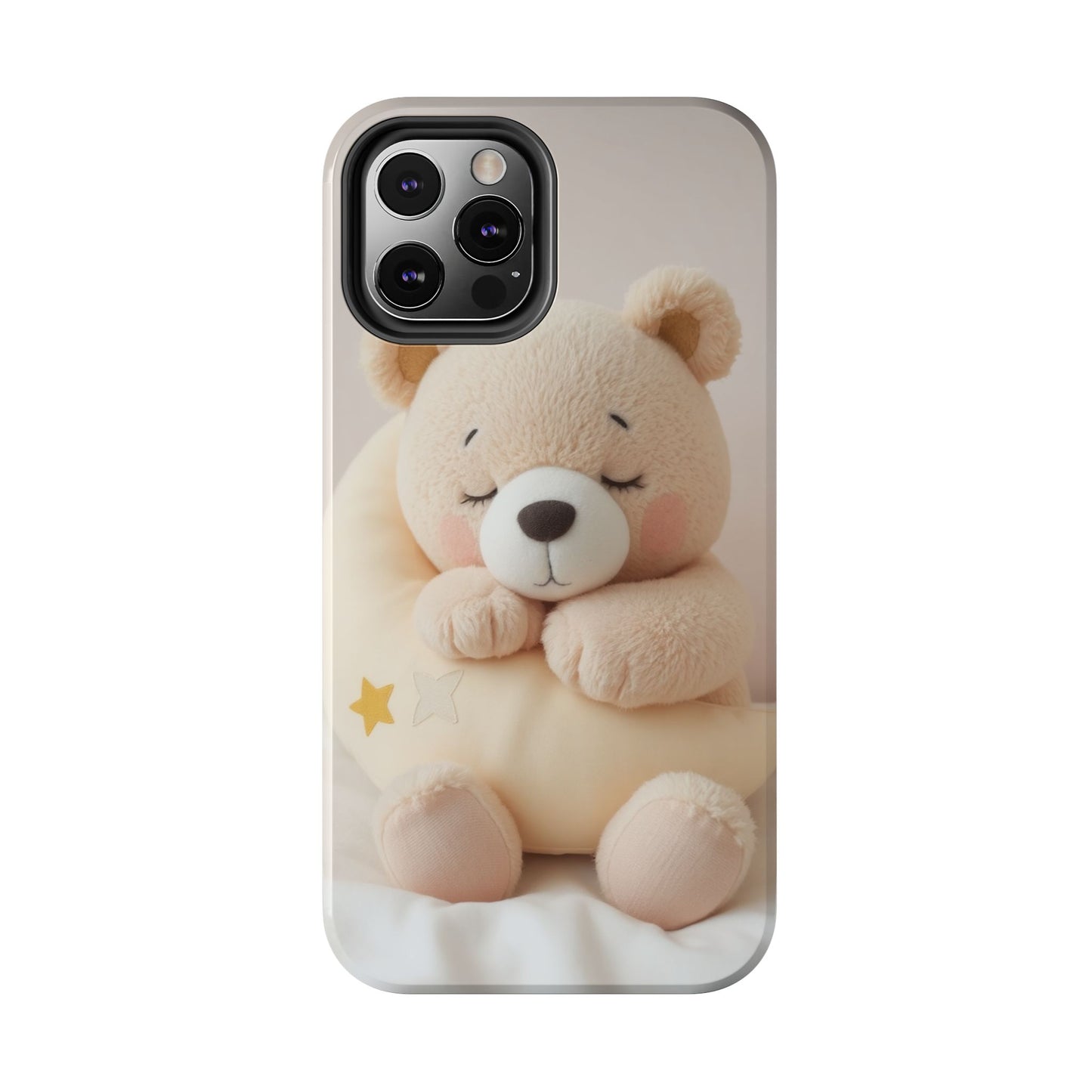 Cute Bear Tough Phone Case - Adorable Baby Animal Design for Kids & Adults